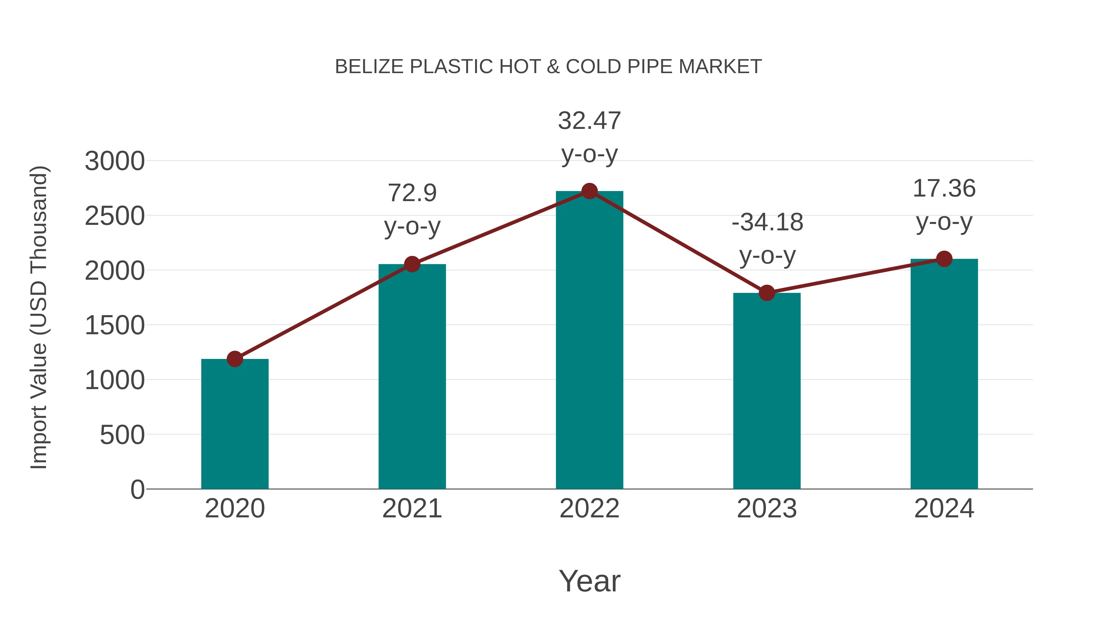  Belize Plastic Hot & Cold Pipe Market: Import Trend Analysis