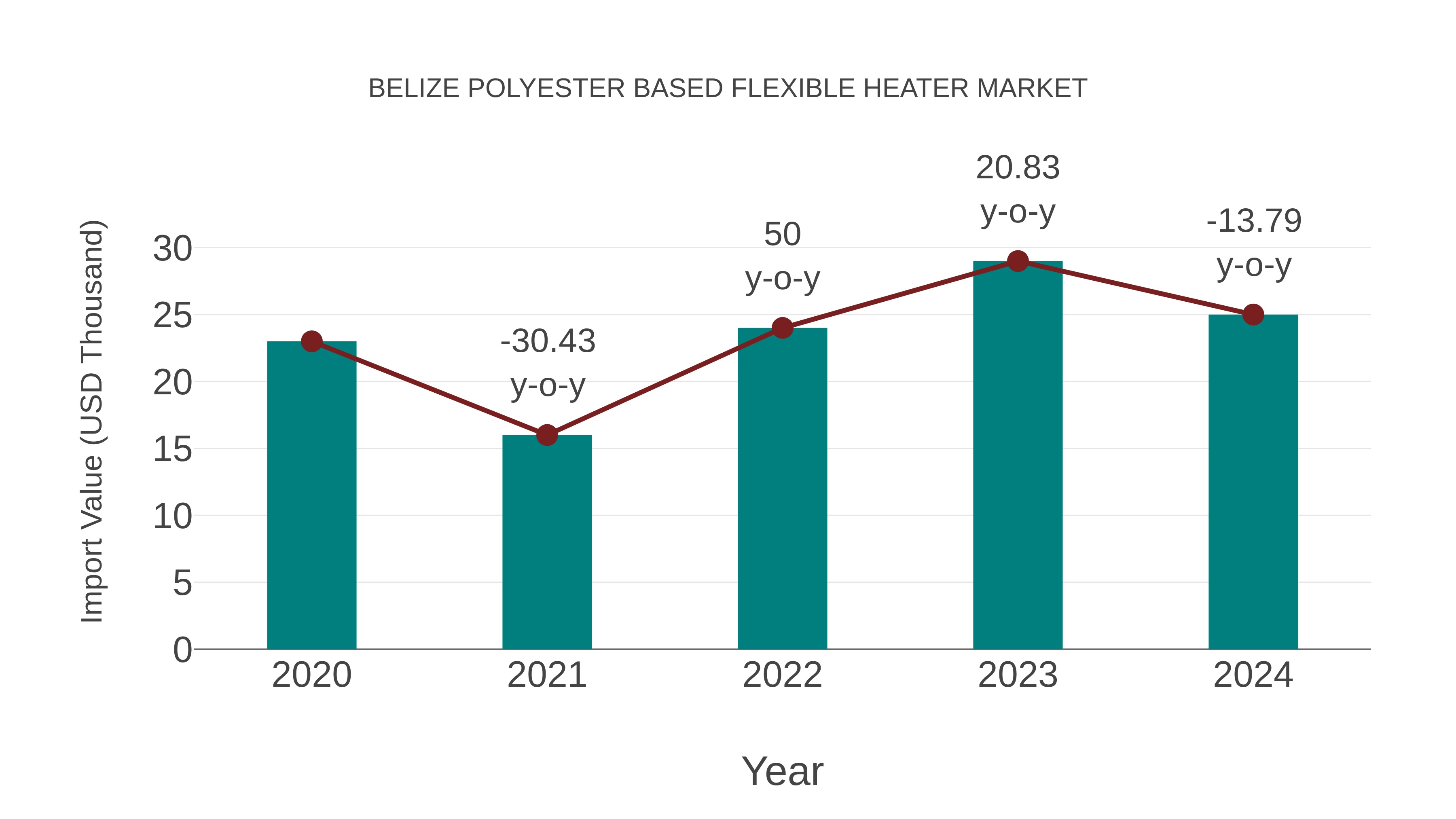  Belize Polyester Based Flexible Heater Market: Import Trend Analysis