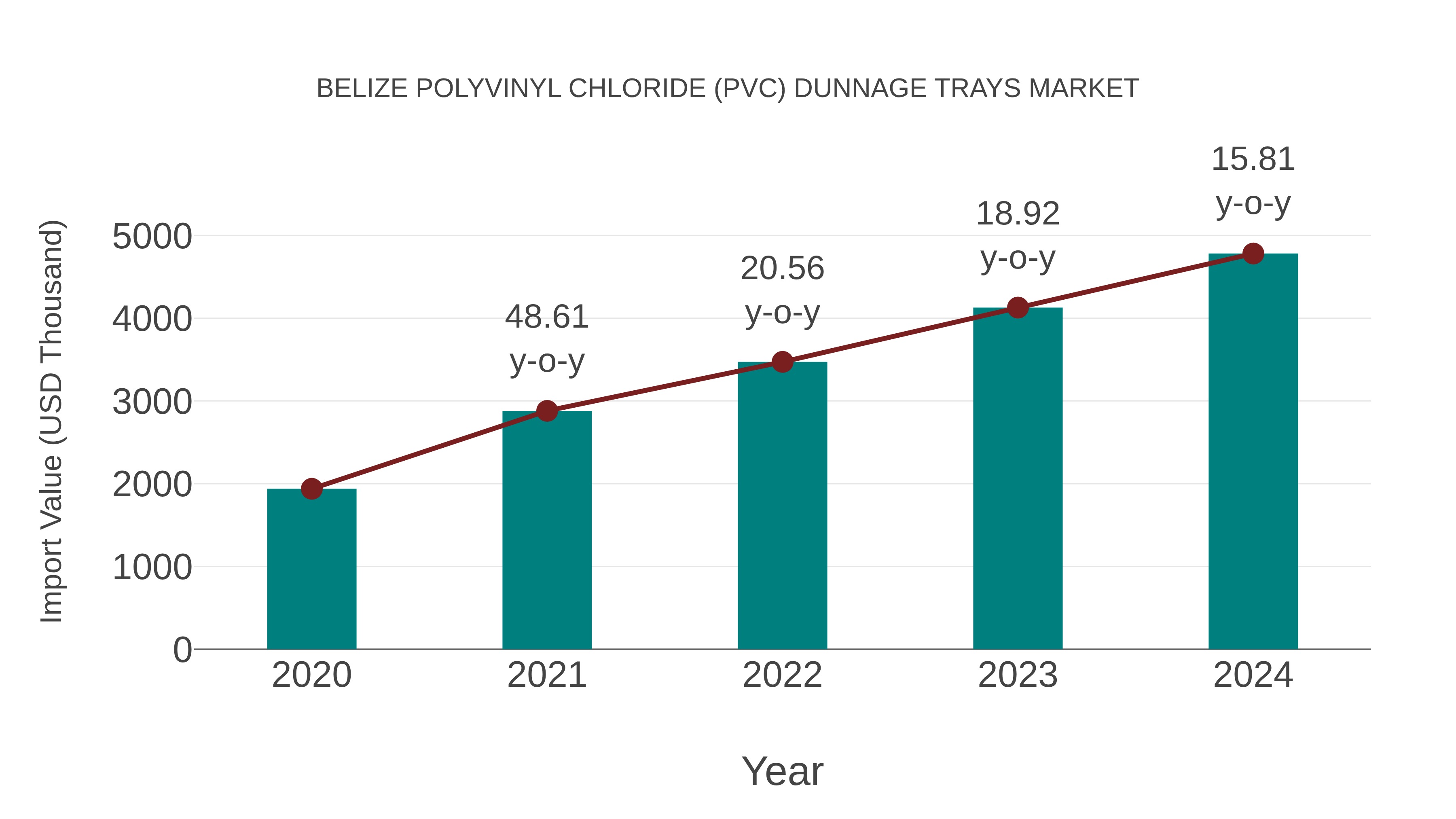 Belize Polyvinyl Chloride (Pvc) Dunnage Trays Market: Import Trend Analysis