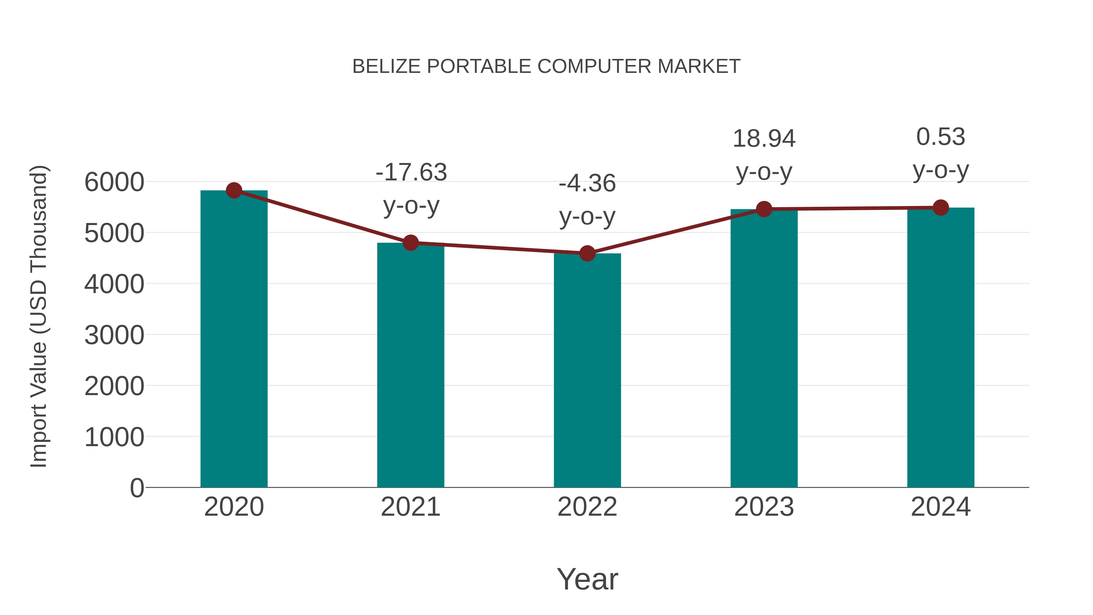  Belize Portable Computer Market: Import Trend Analysis
