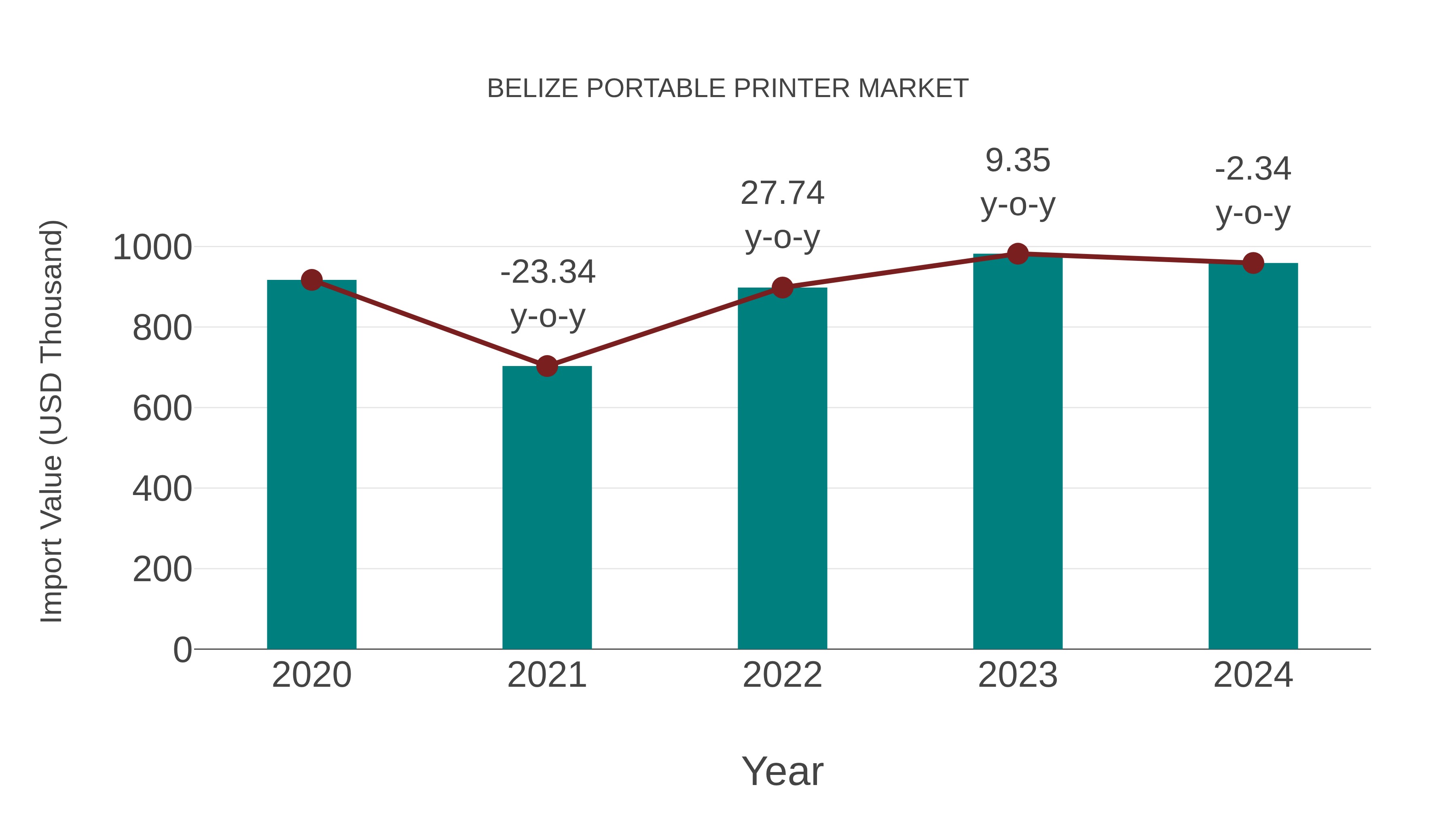  Belize Portable Printer Market: Import Trend Analysis
