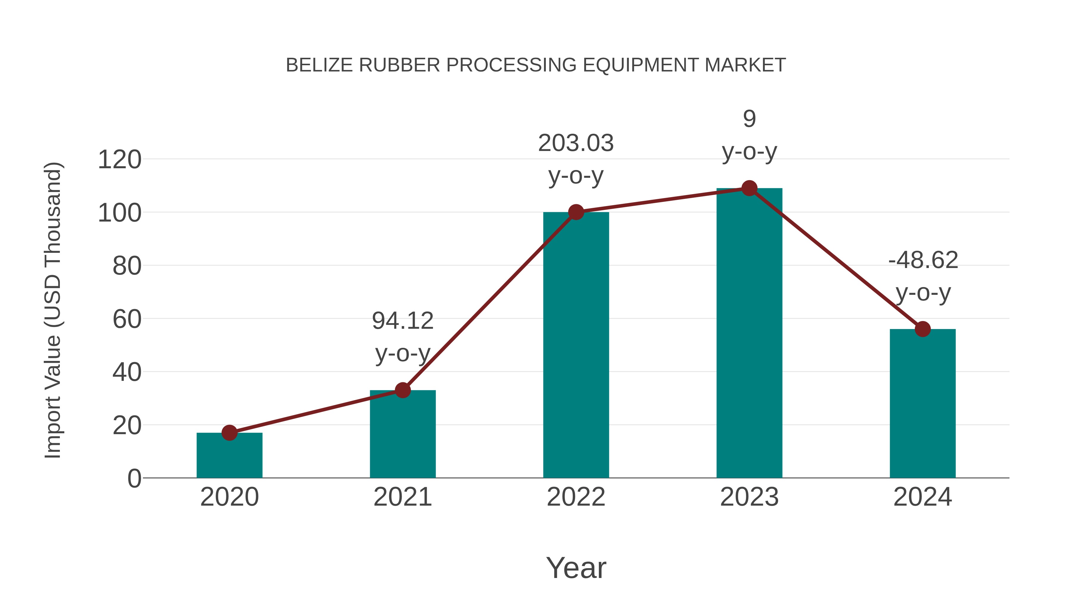  Belize Rubber Processing Equipment Market: Import Trend Analysis