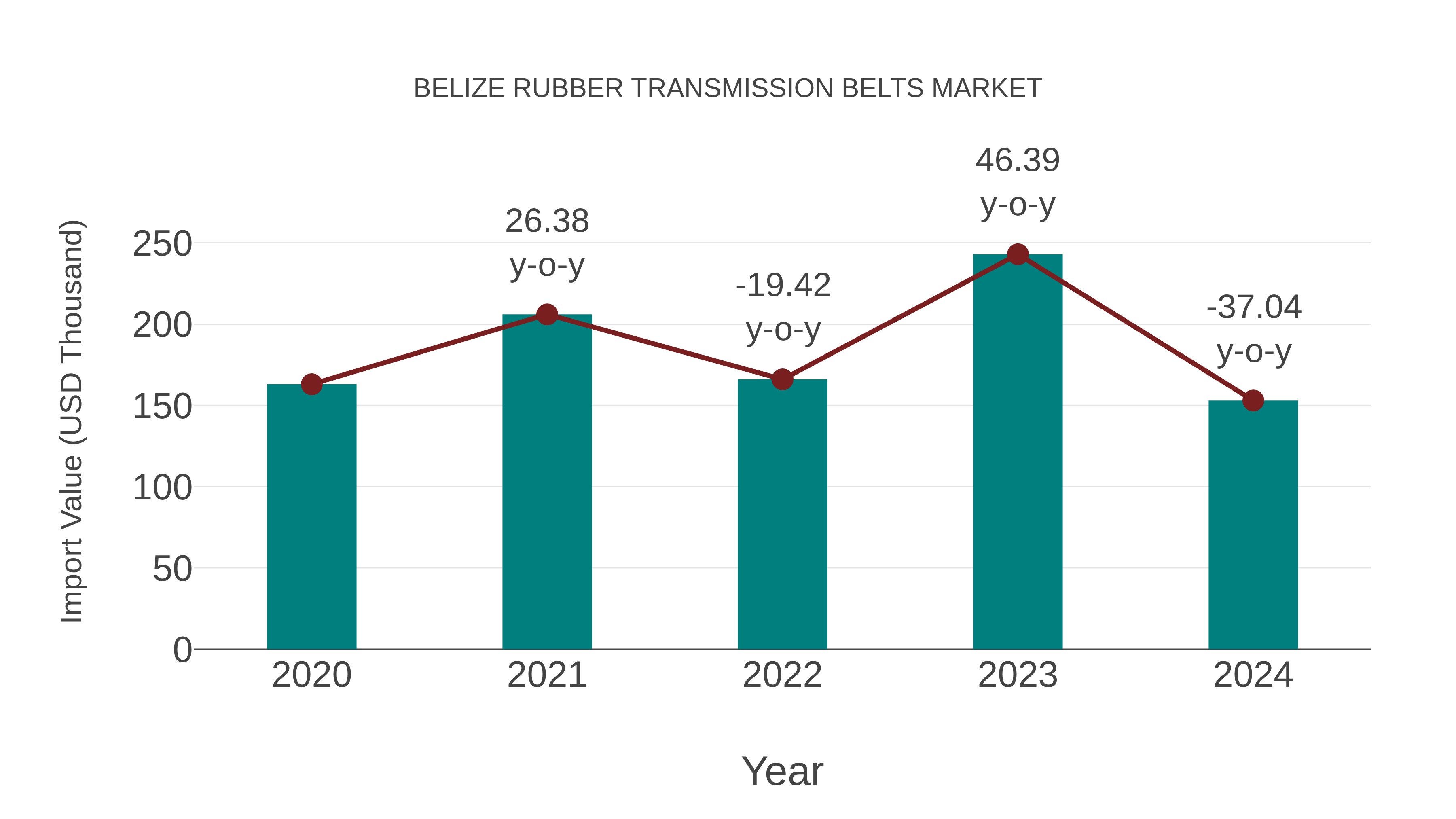  Belize Rubber Transmission Belts Market: Import Trend Analysis