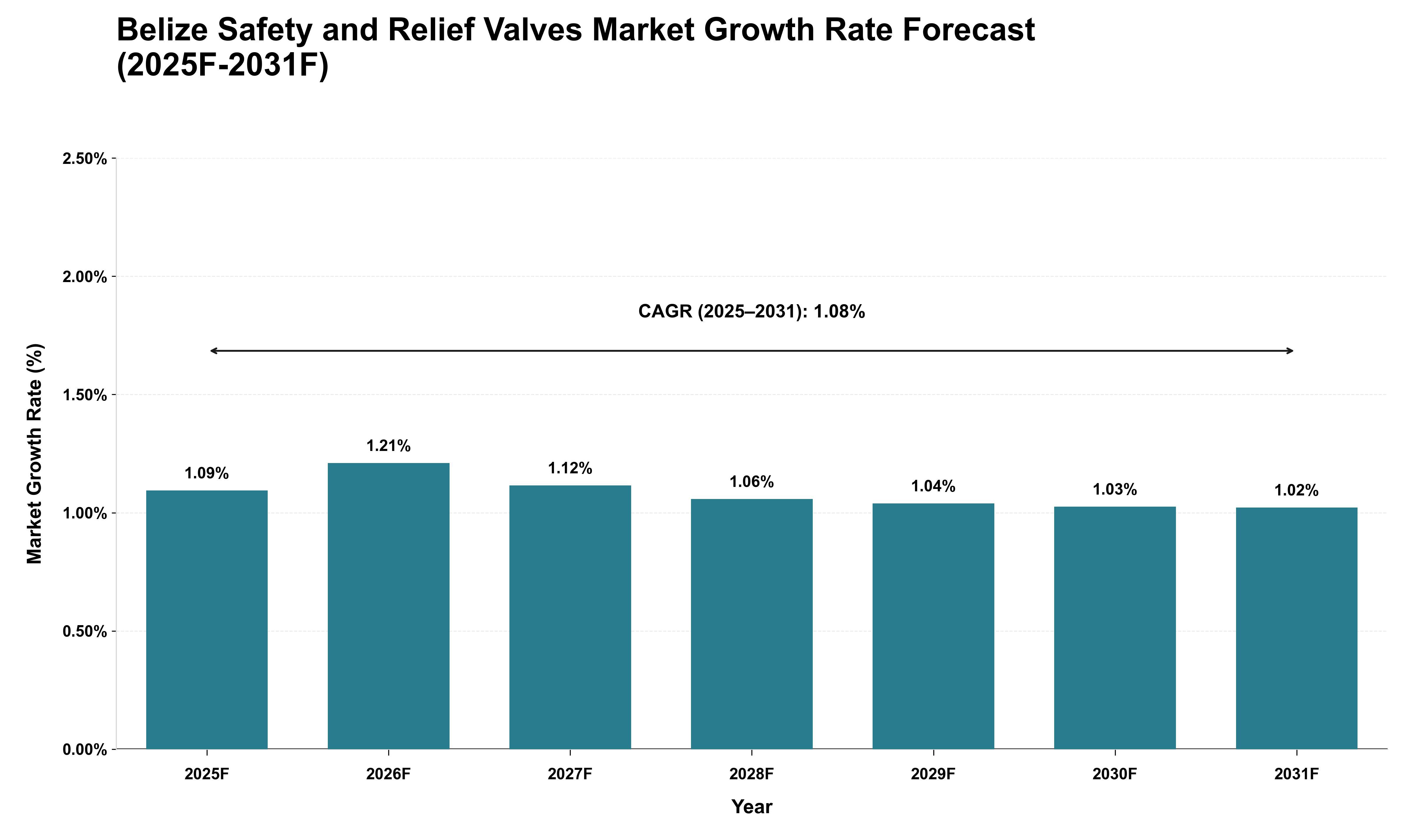 Belize Safety and Relief Valves Market Growth Rate Analysis (2025 - 2031)