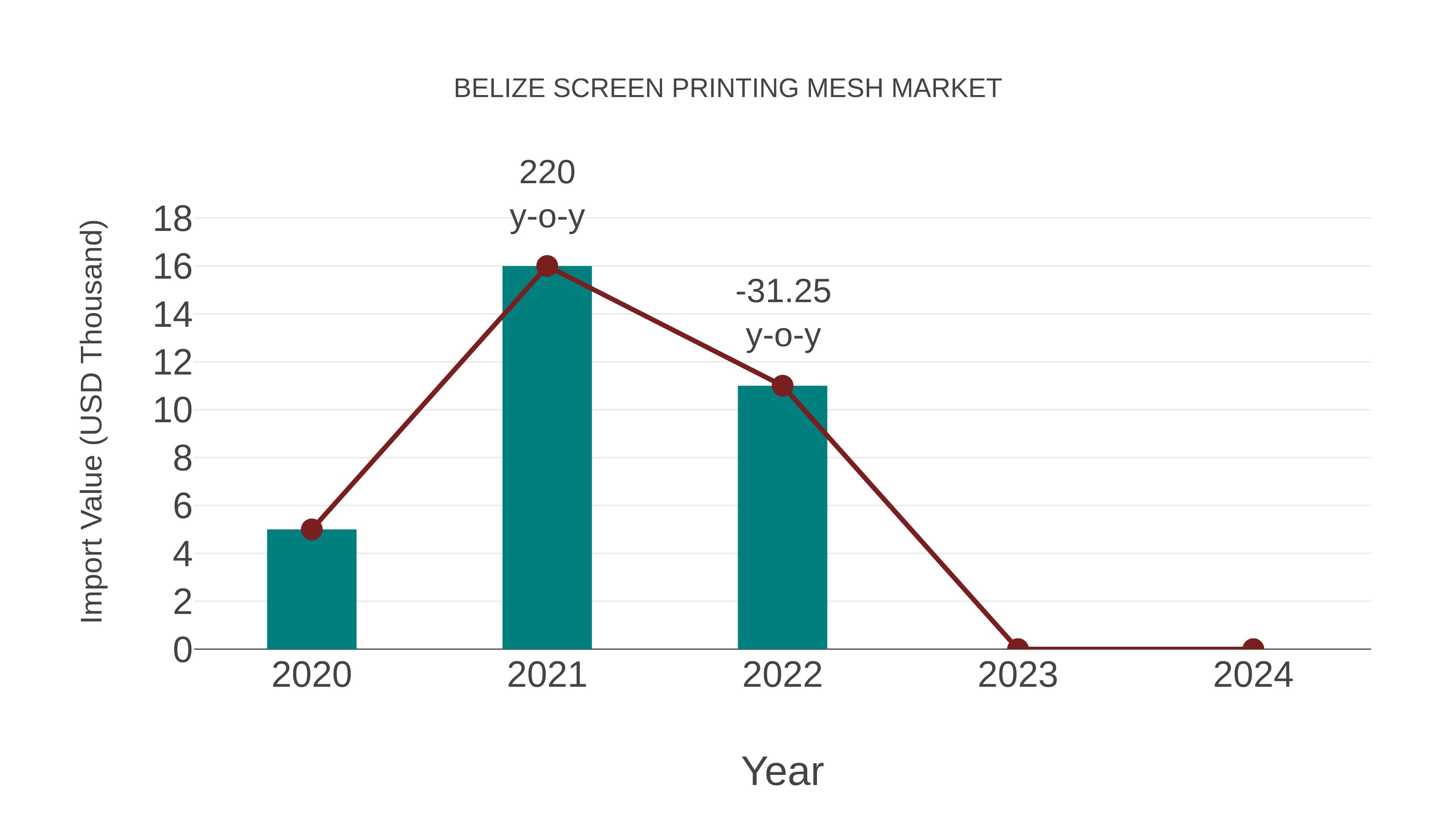  Belize Screen Printing Mesh Market: Import Trend Analysis