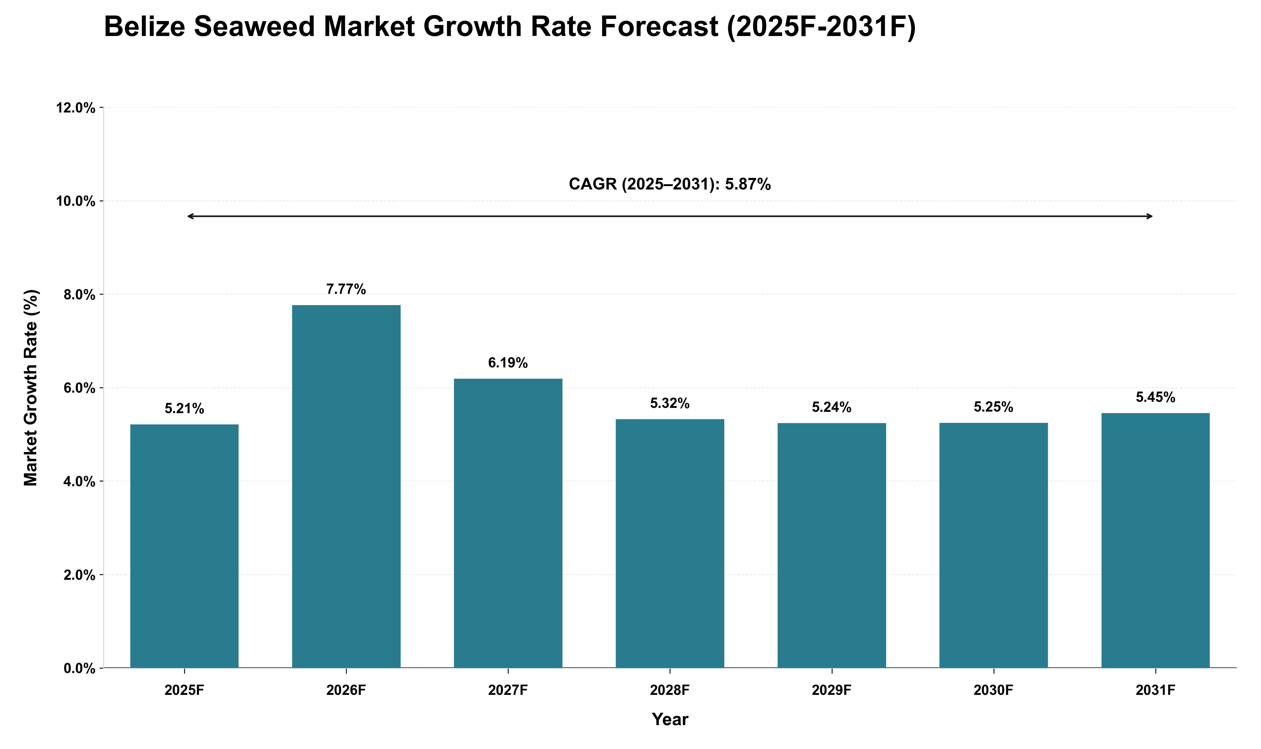 Belize Seaweed Market Growth Rate Analysis (2025 - 2031)
