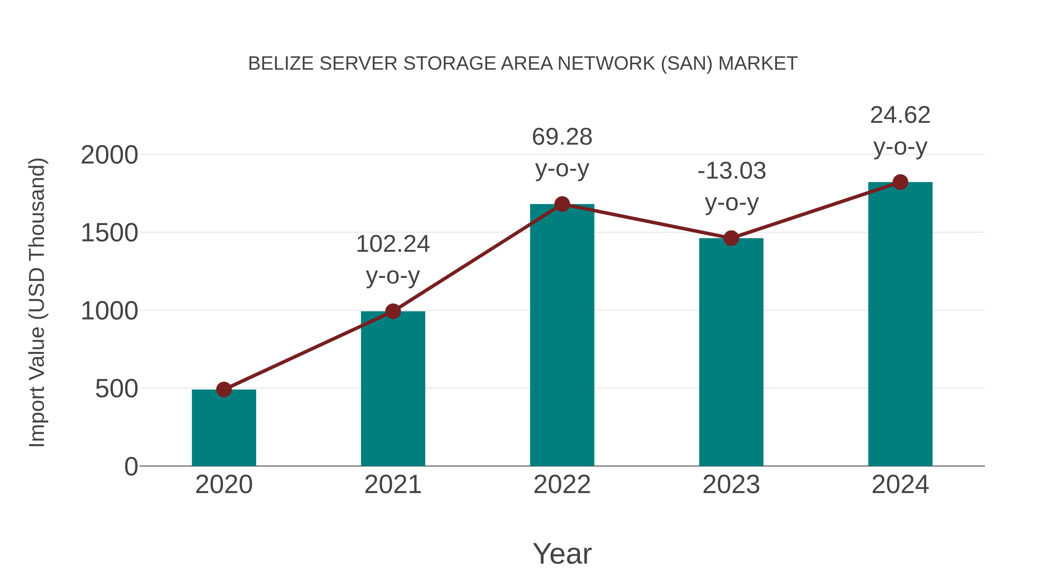  Belize Server Storage Area Network (San) Market: Import Trend Analysis