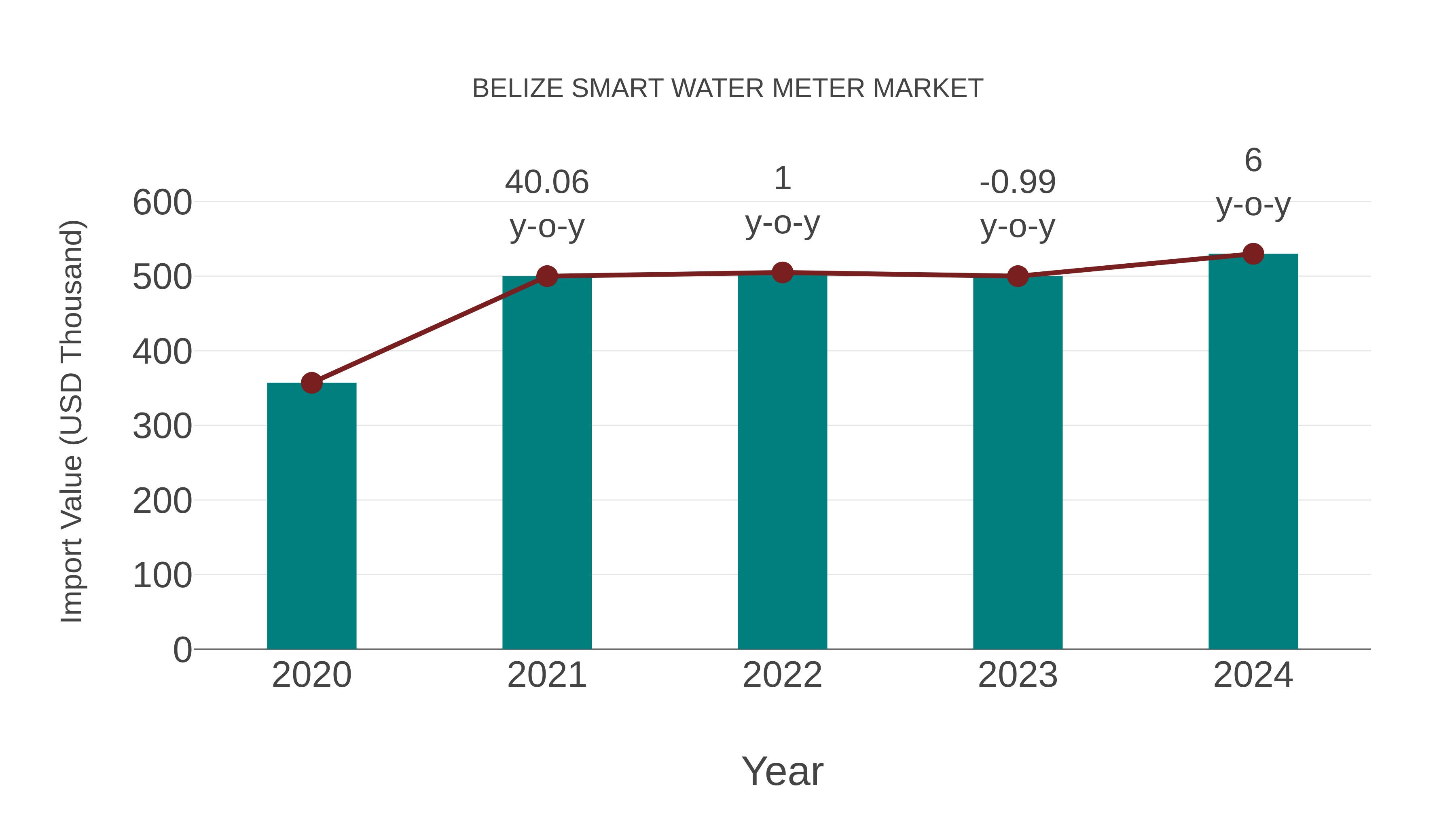 Belize Smart Water Meter Market: Import Trend Analysis