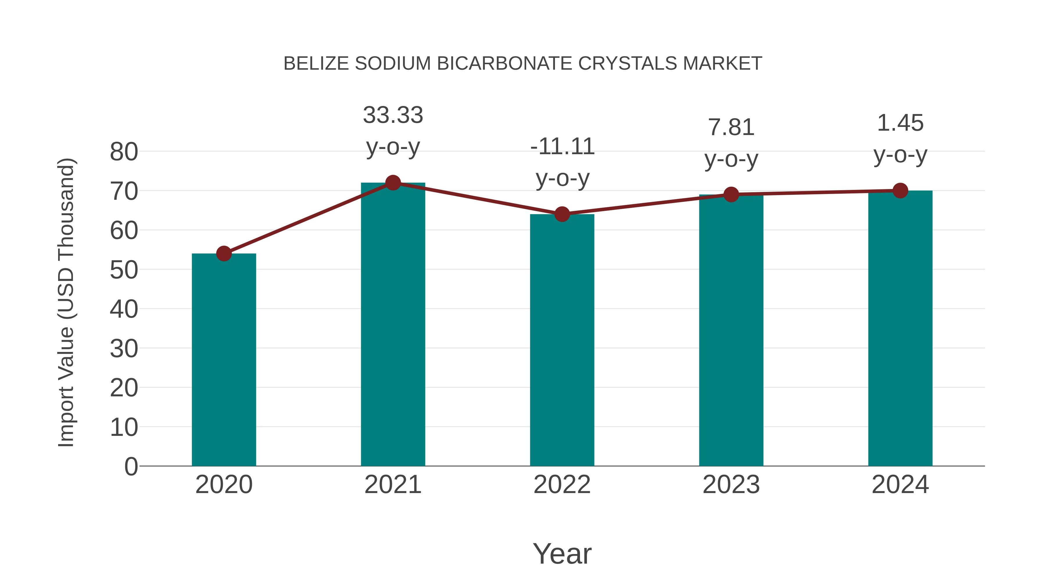  Belize Sodium Bicarbonate Crystals Market: Import Trend Analysis