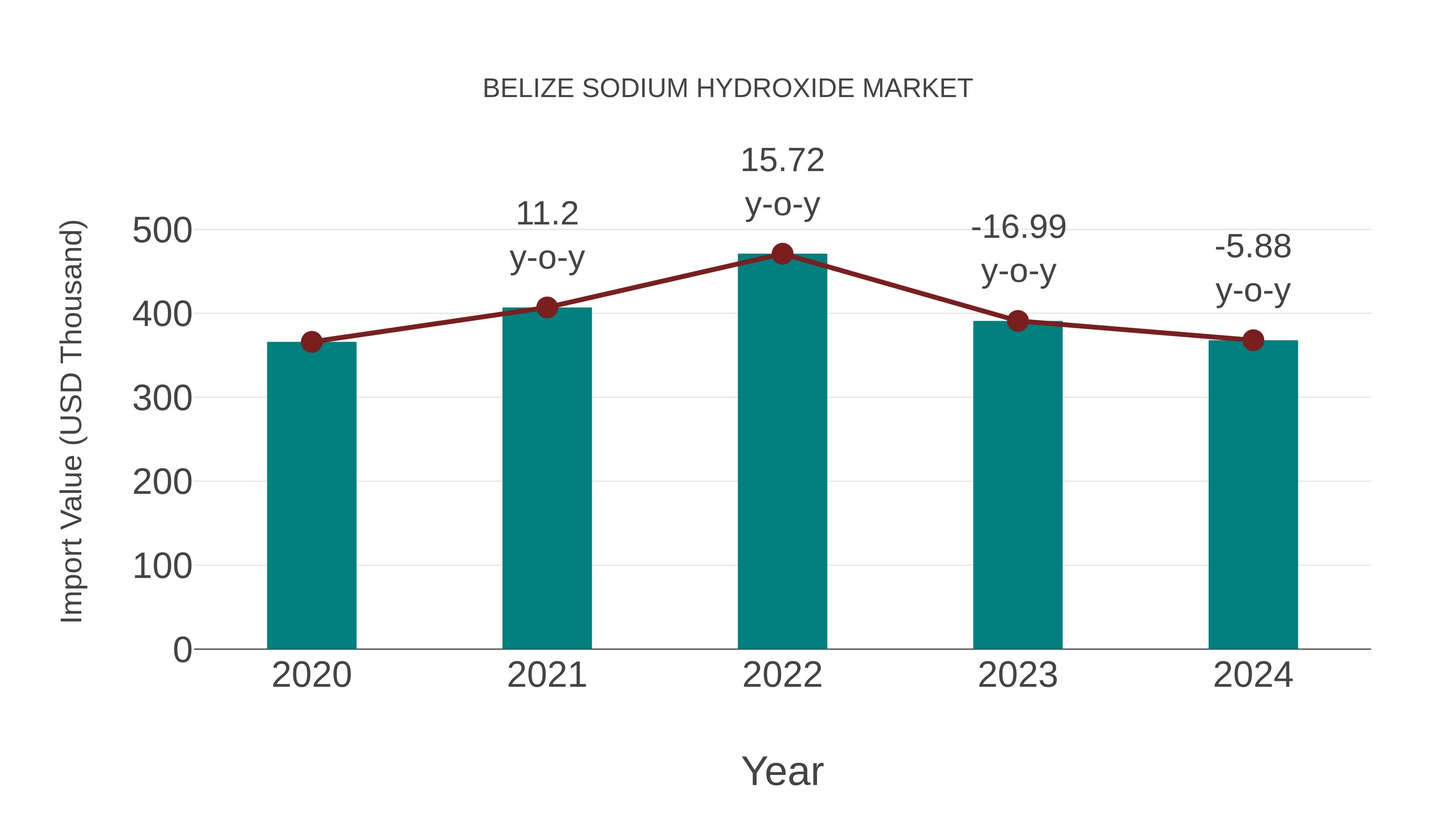  Belize Sodium Hydroxide Market: Import Trend Analysis