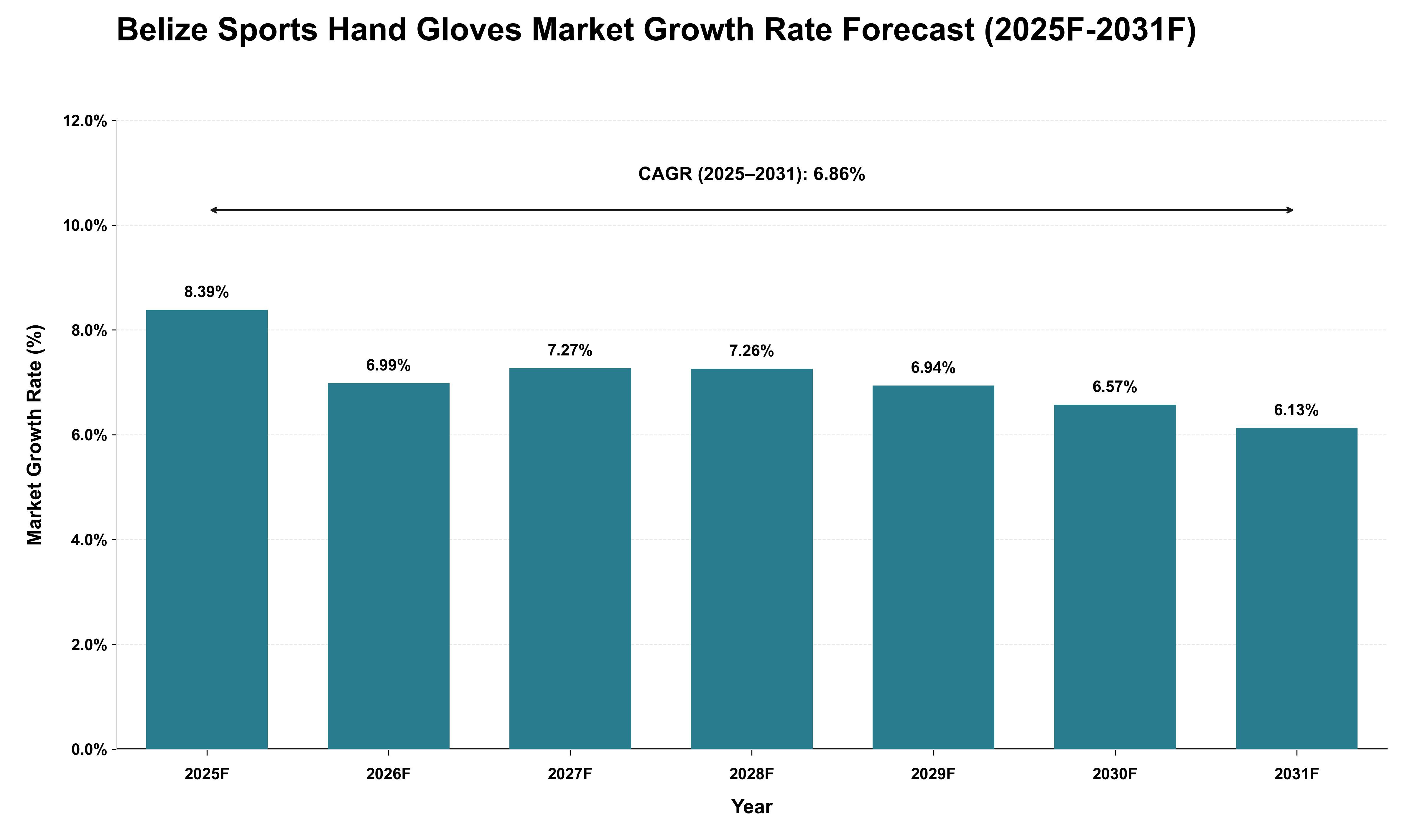 Belize Sports Hand Gloves Market Growth Rate Analysis (2025 - 2031)