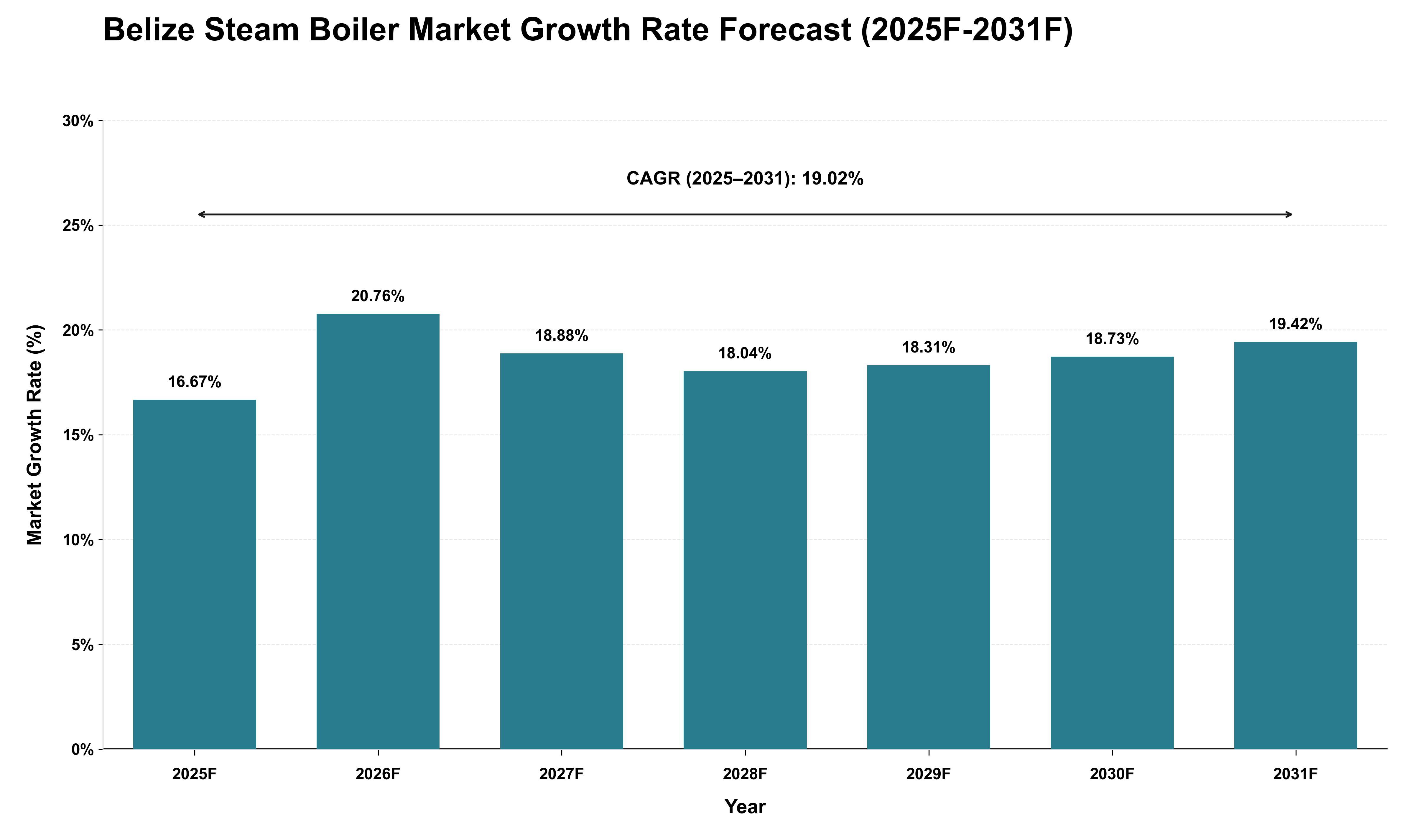 Belize Steam Boiler Market Growth Rate Analysis (2025 - 2031)
