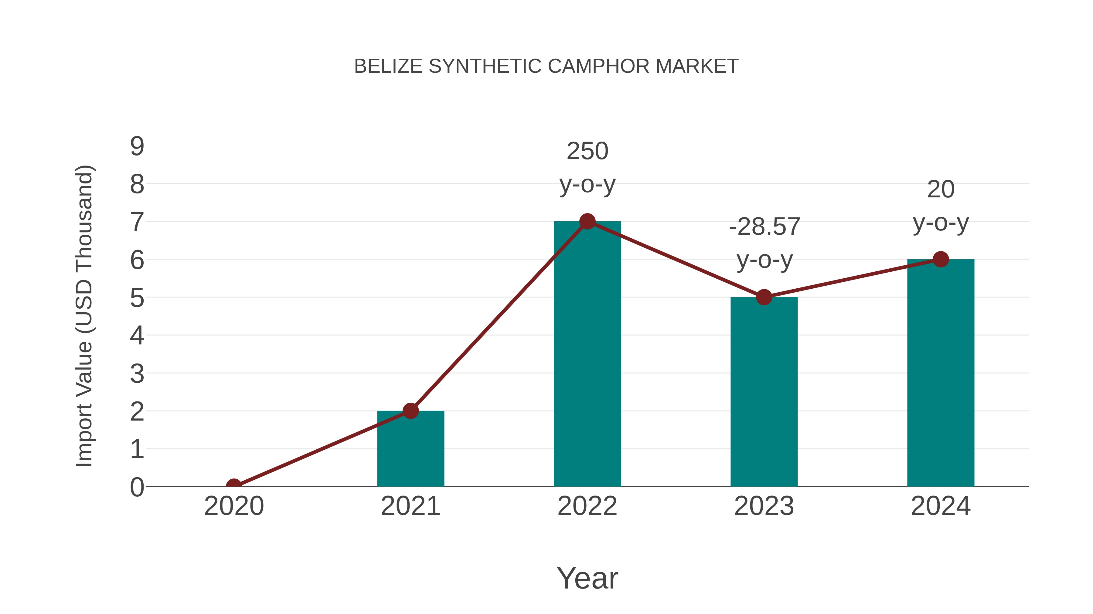  Belize Synthetic Camphor Market: Import Trend Analysis