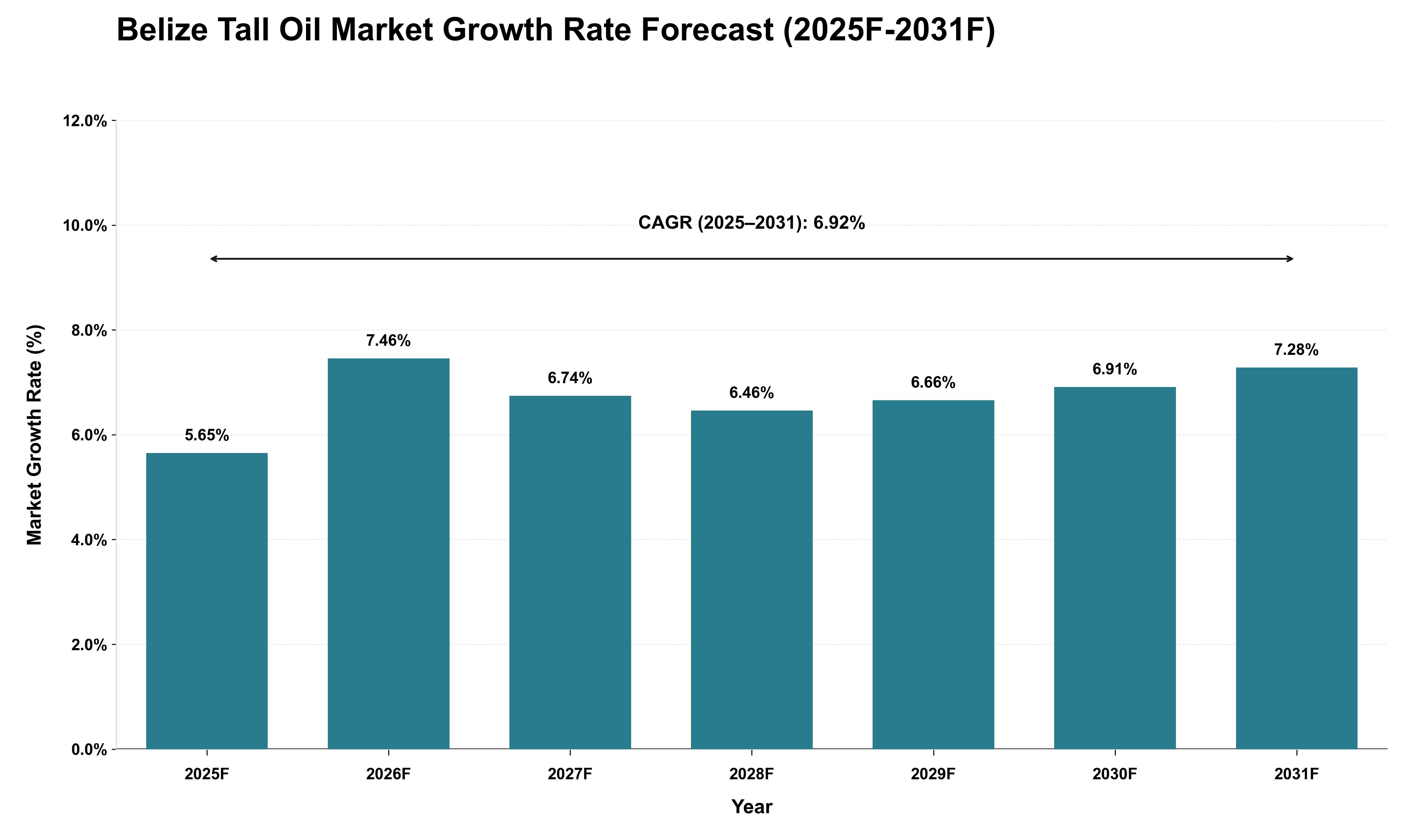 Belize Tall Oil Market Growth Rate Analysis (2025 - 2031)