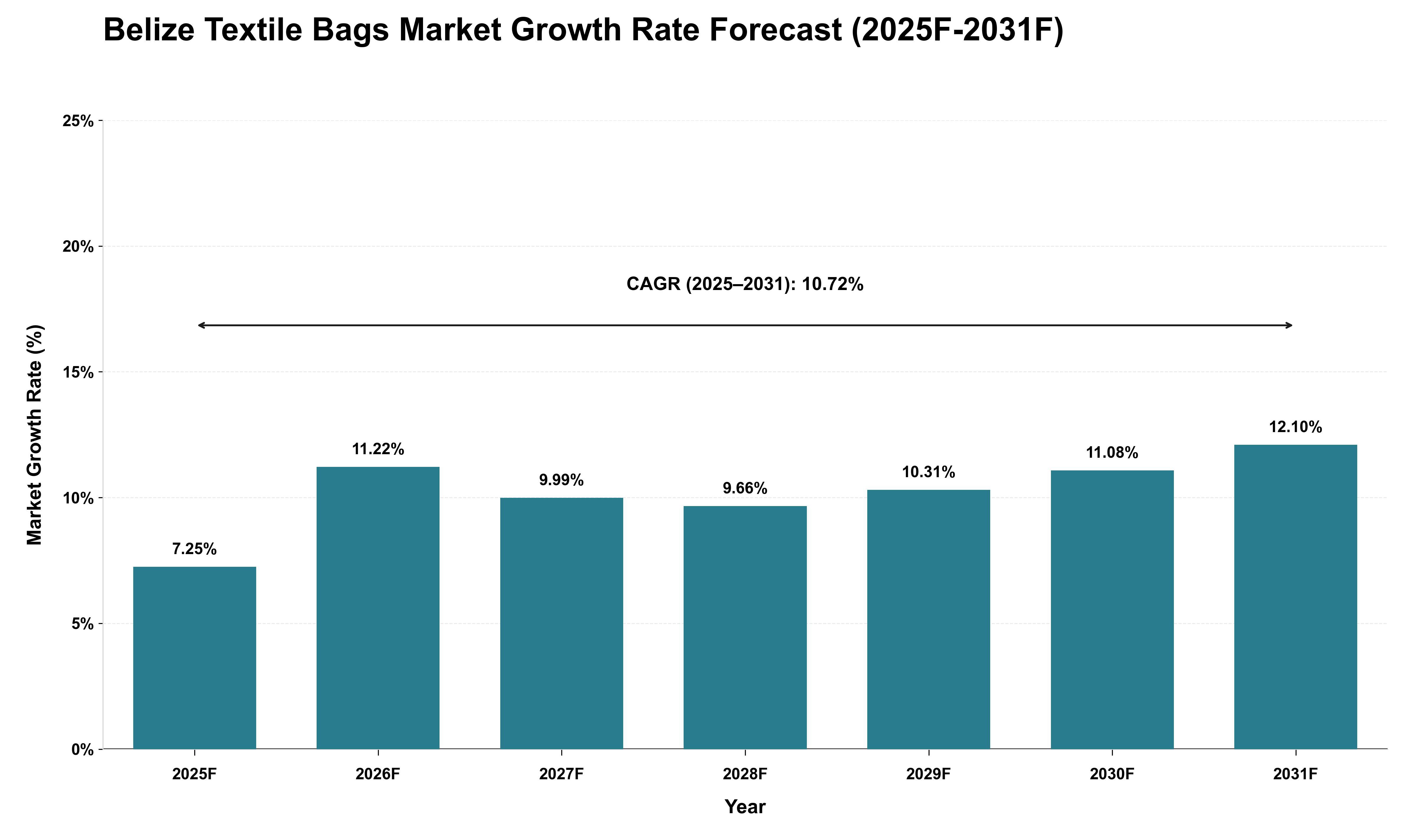 Belize Textile Bags Market Growth Rate Analysis (2025 - 2031)
