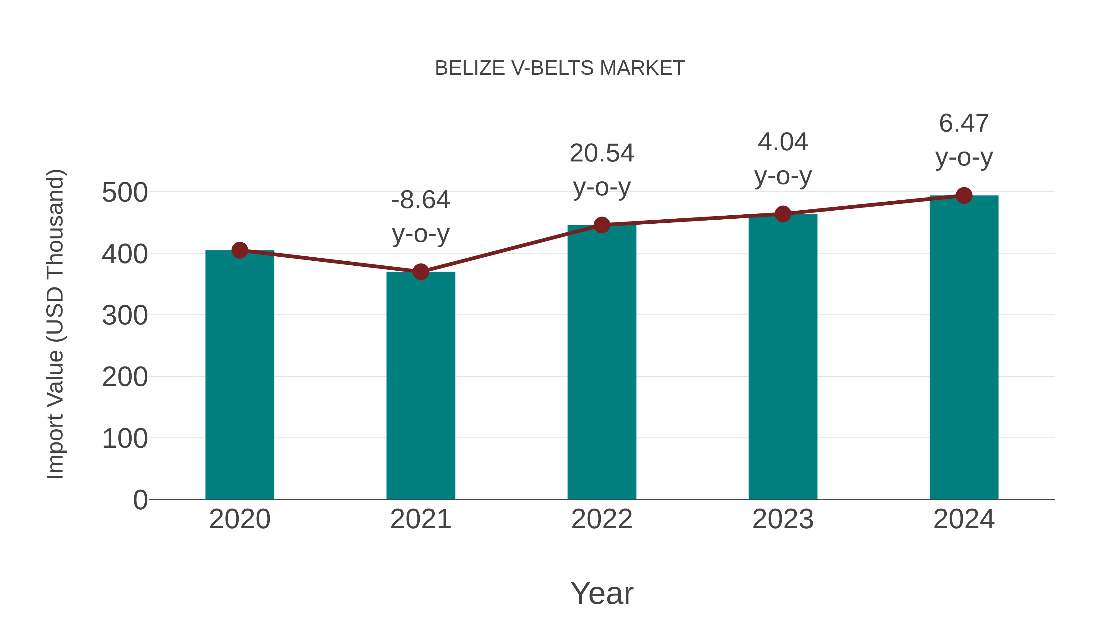  Belize V-belts Market: Import Trend Analysis