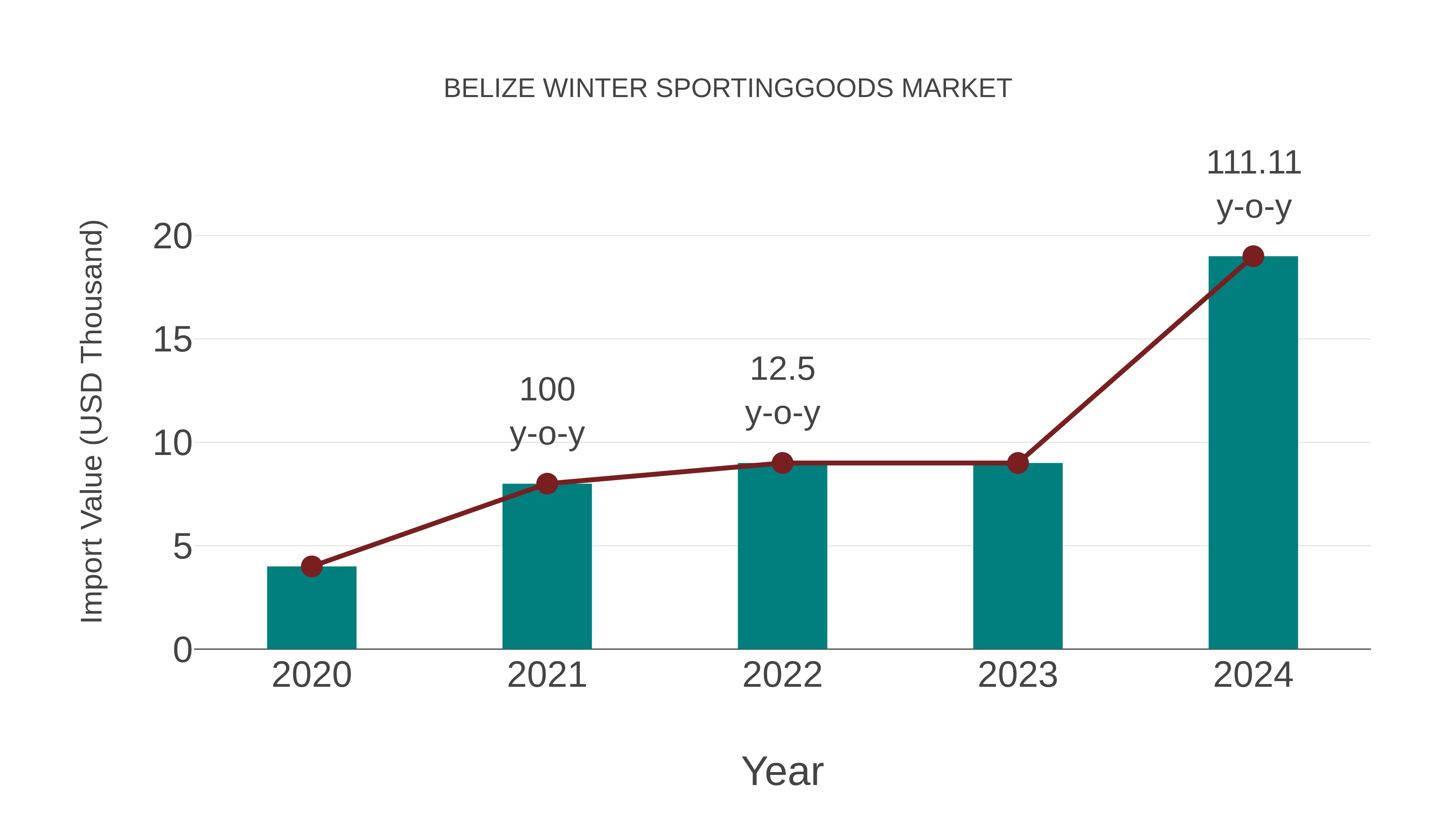  Belize Winter Sportinggoods Market: Import Trend Analysis