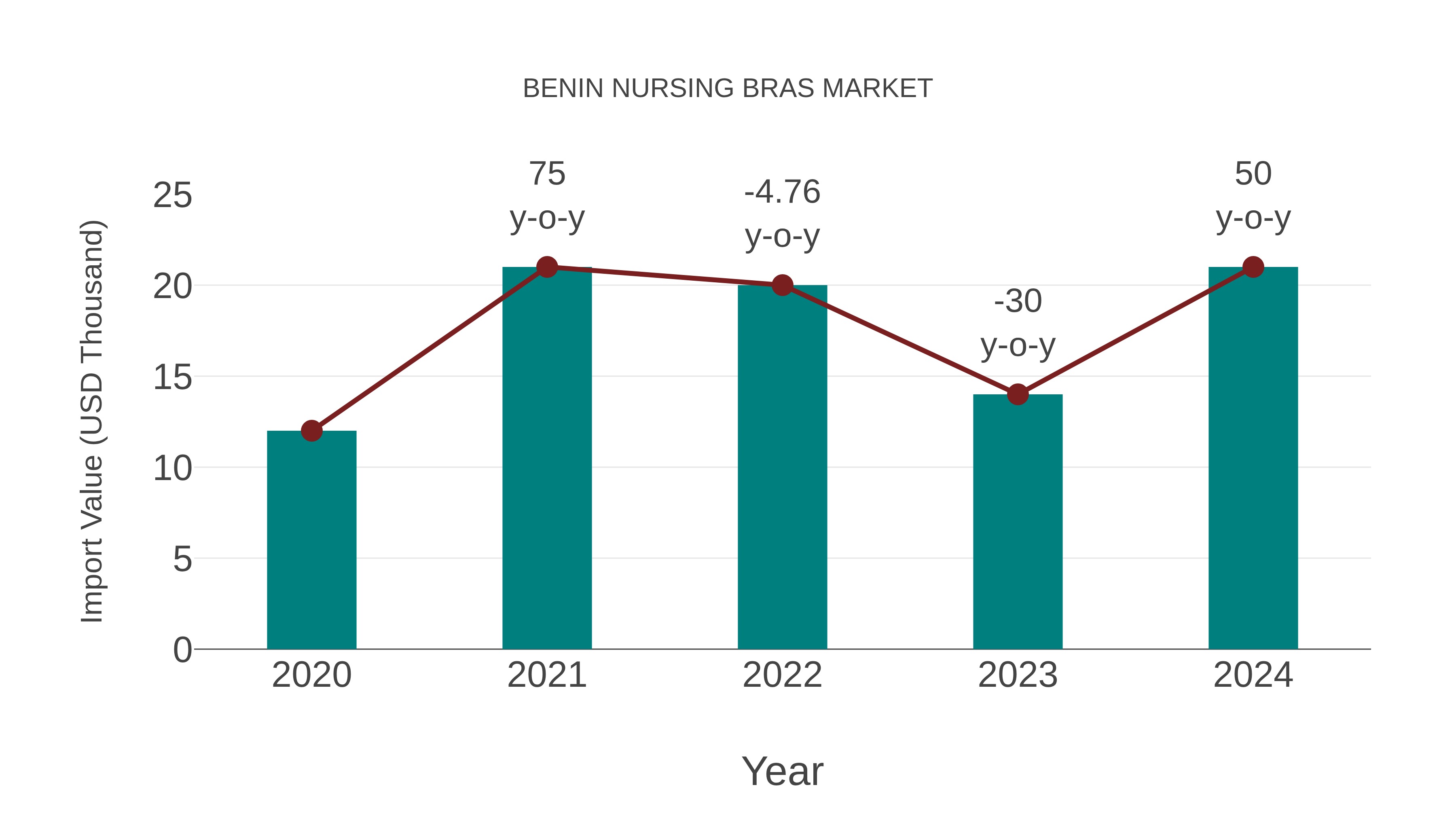  Benin Nursing Bras Market: Import Trend Analysis