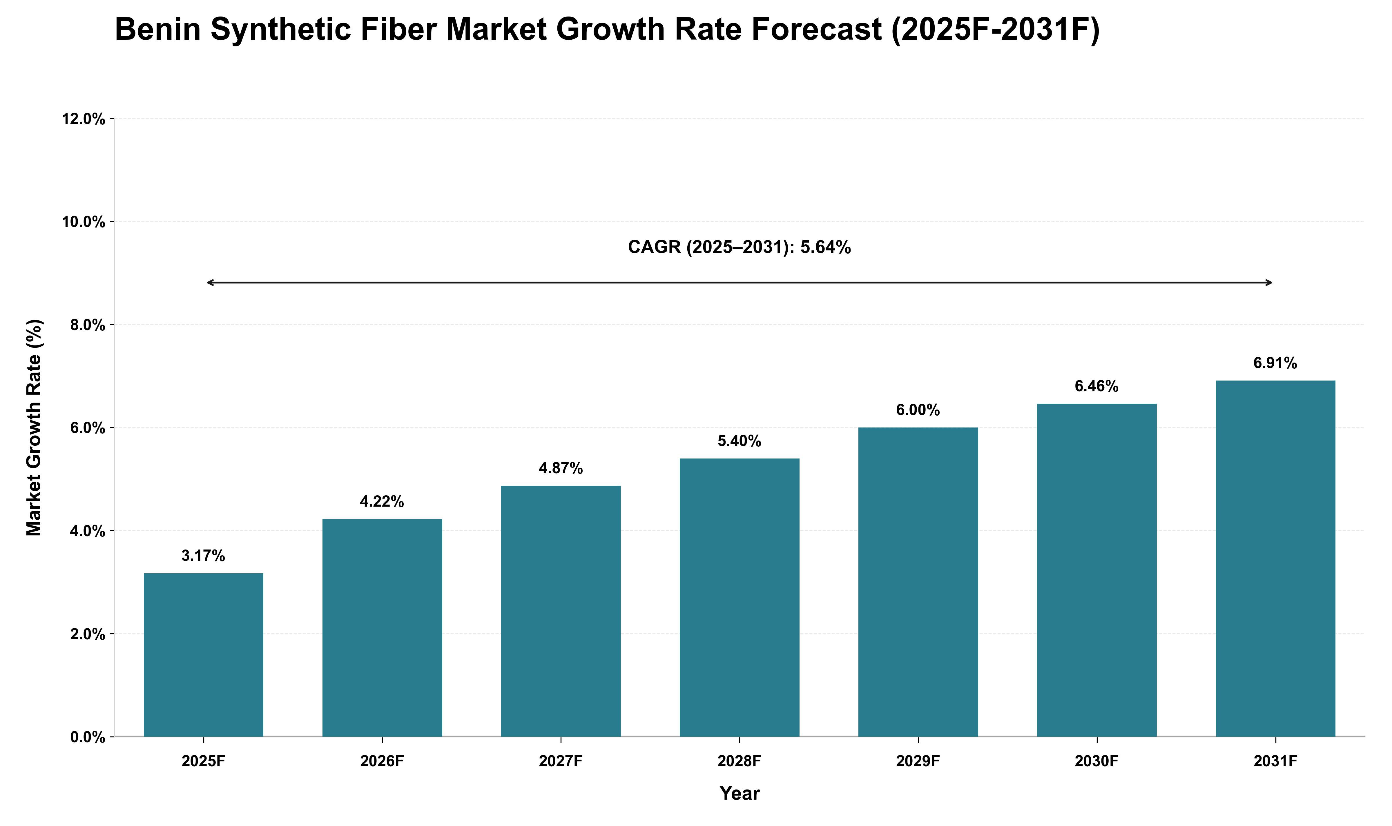 Benin Synthetic Fiber Market Growth Rate Analysis (2025 - 2031)