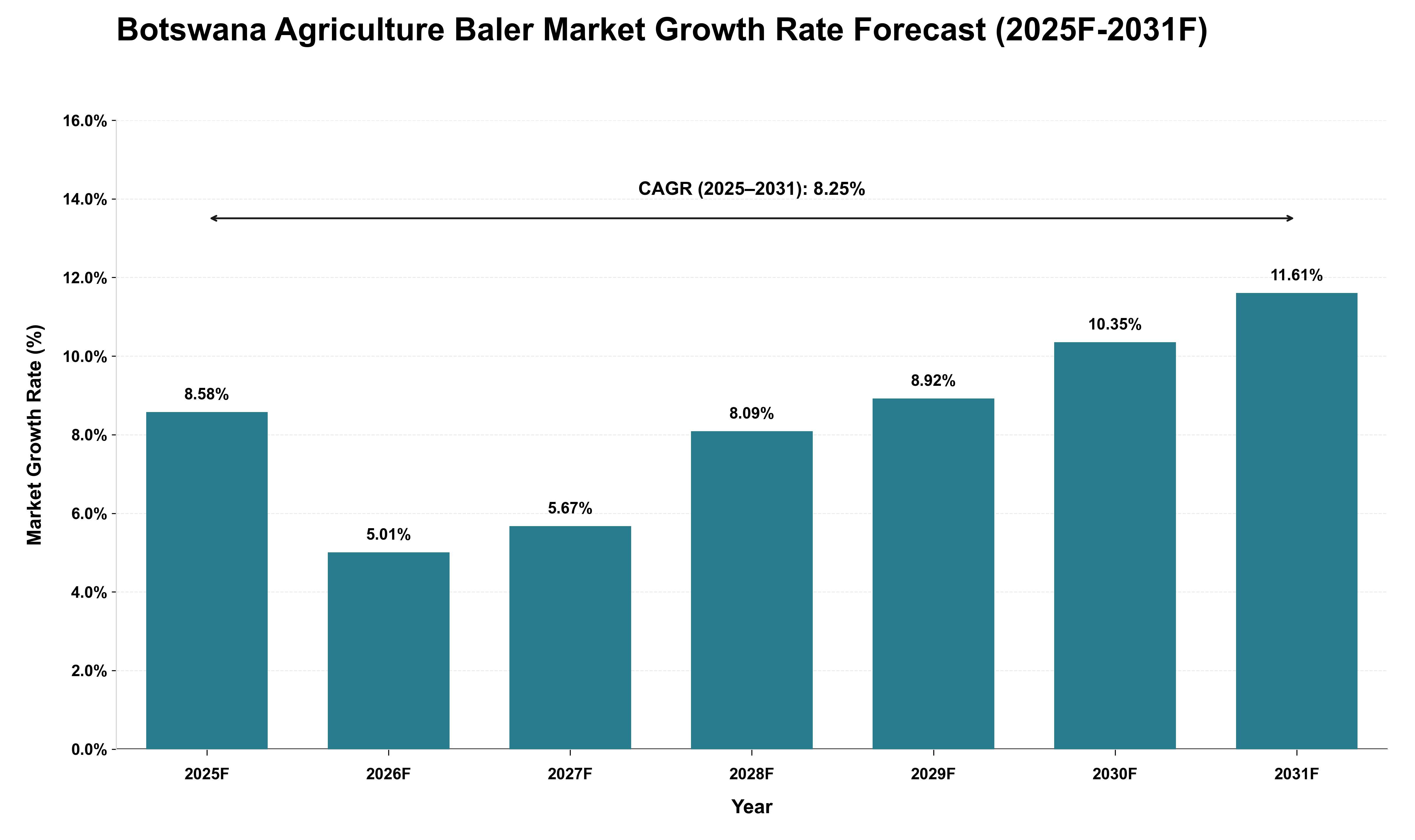 Botswana Agriculture Baler Market Growth Rate Analysis (2025 - 2031)