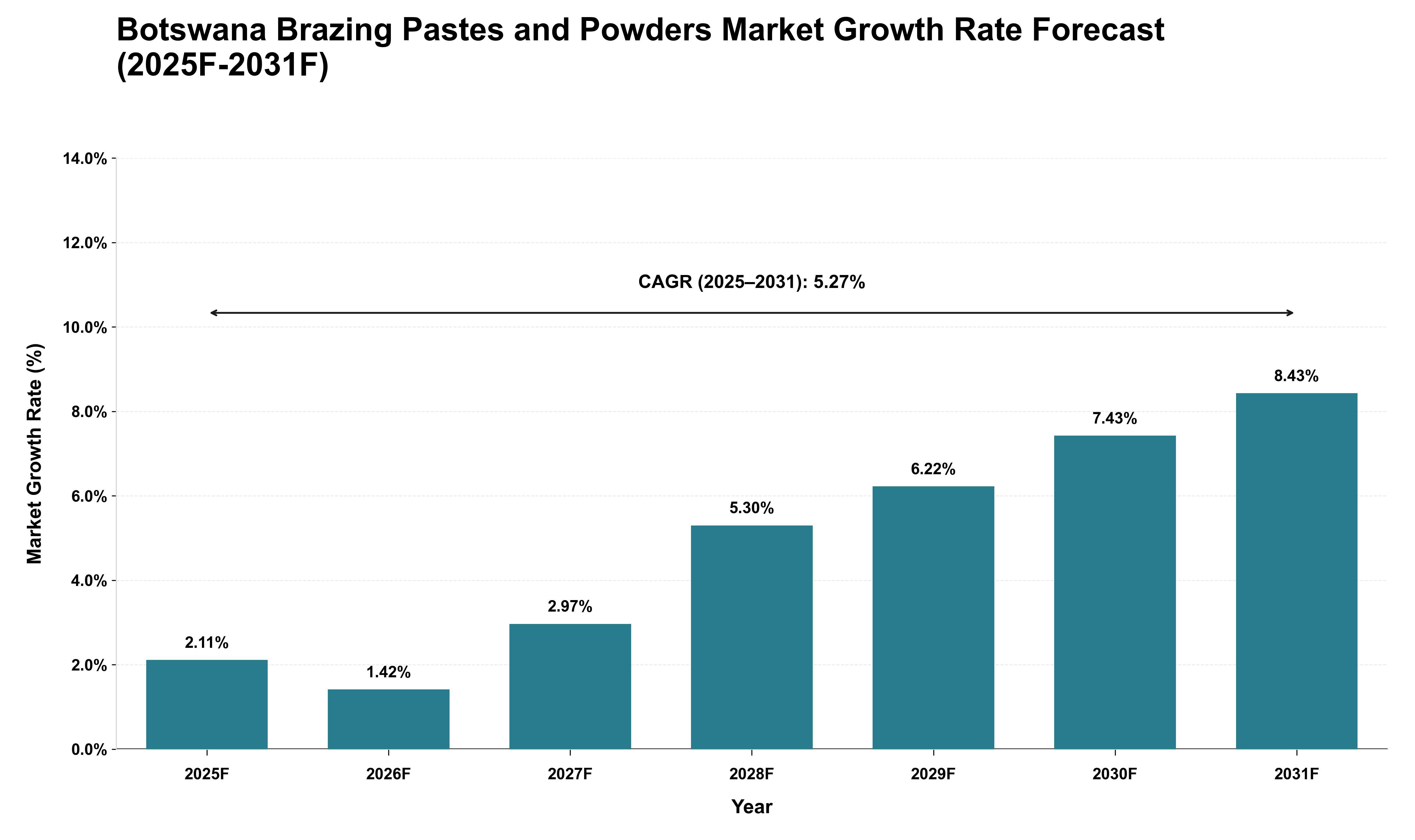 Botswana Brazing Pastes and Powders Market Growth Rate Analysis (2025 - 2031)