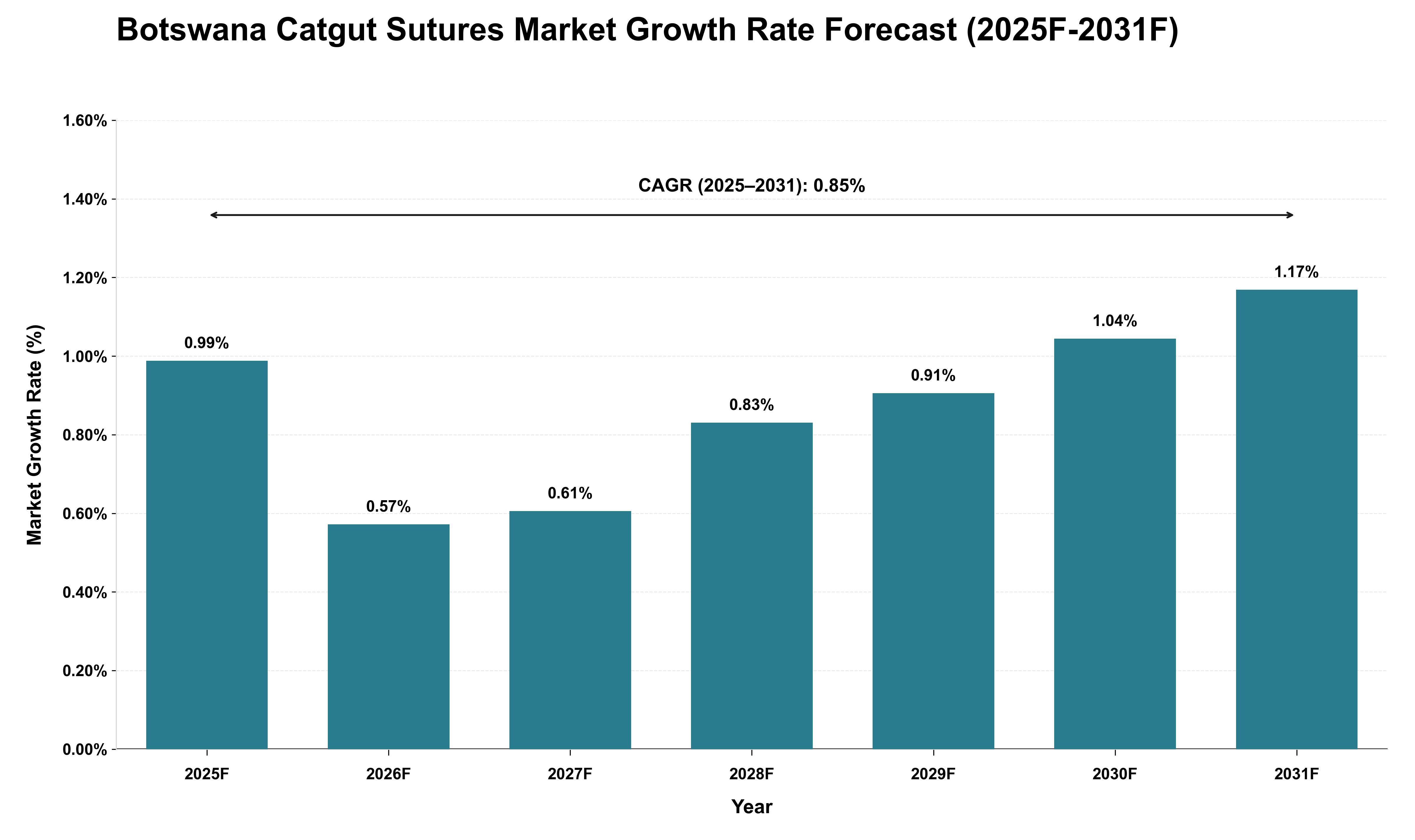 Botswana Catgut Sutures Market Growth Rate Analysis (2025 - 2031)