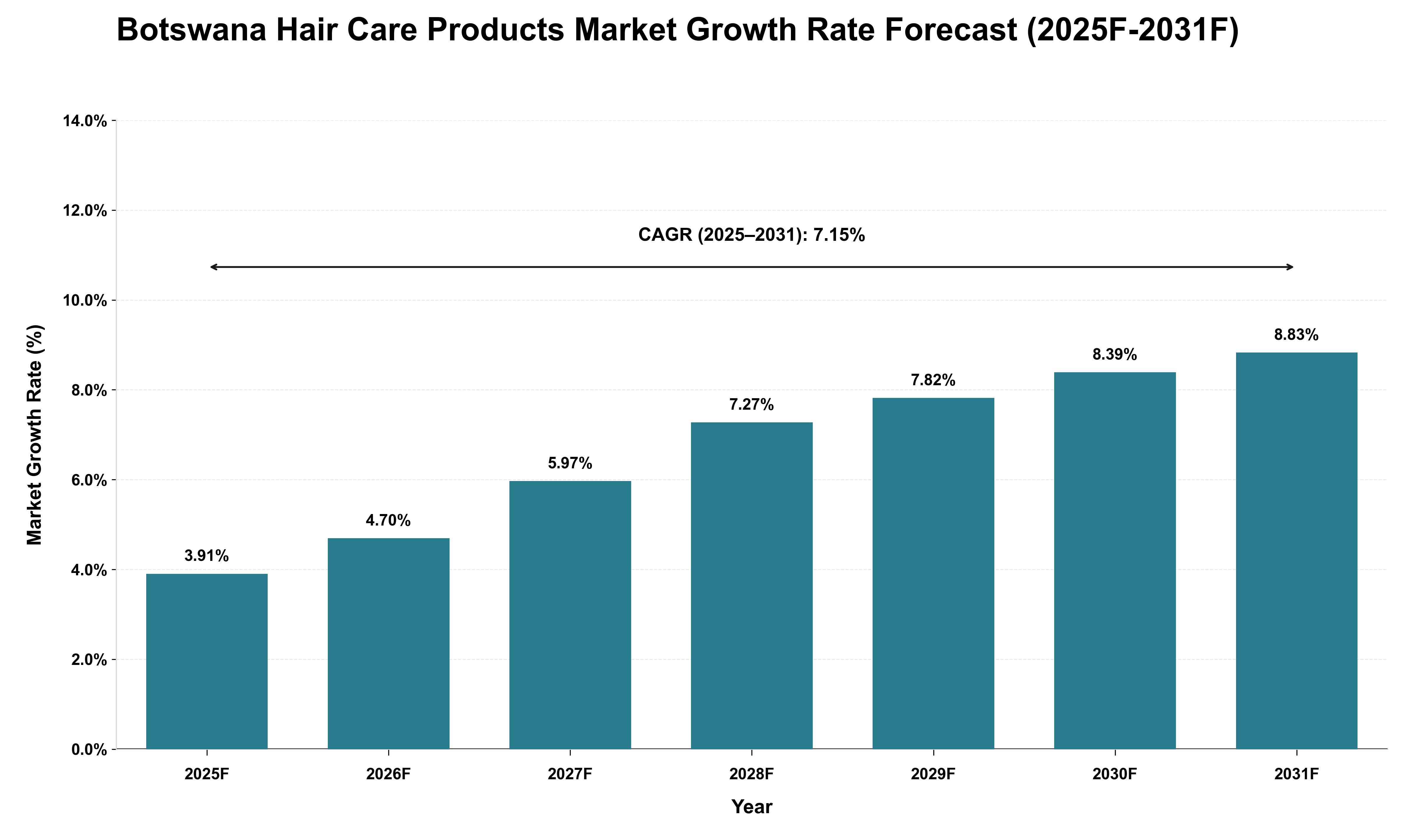Botswana Hair Care Products Market Growth Rate Analysis (2025 - 2031)
