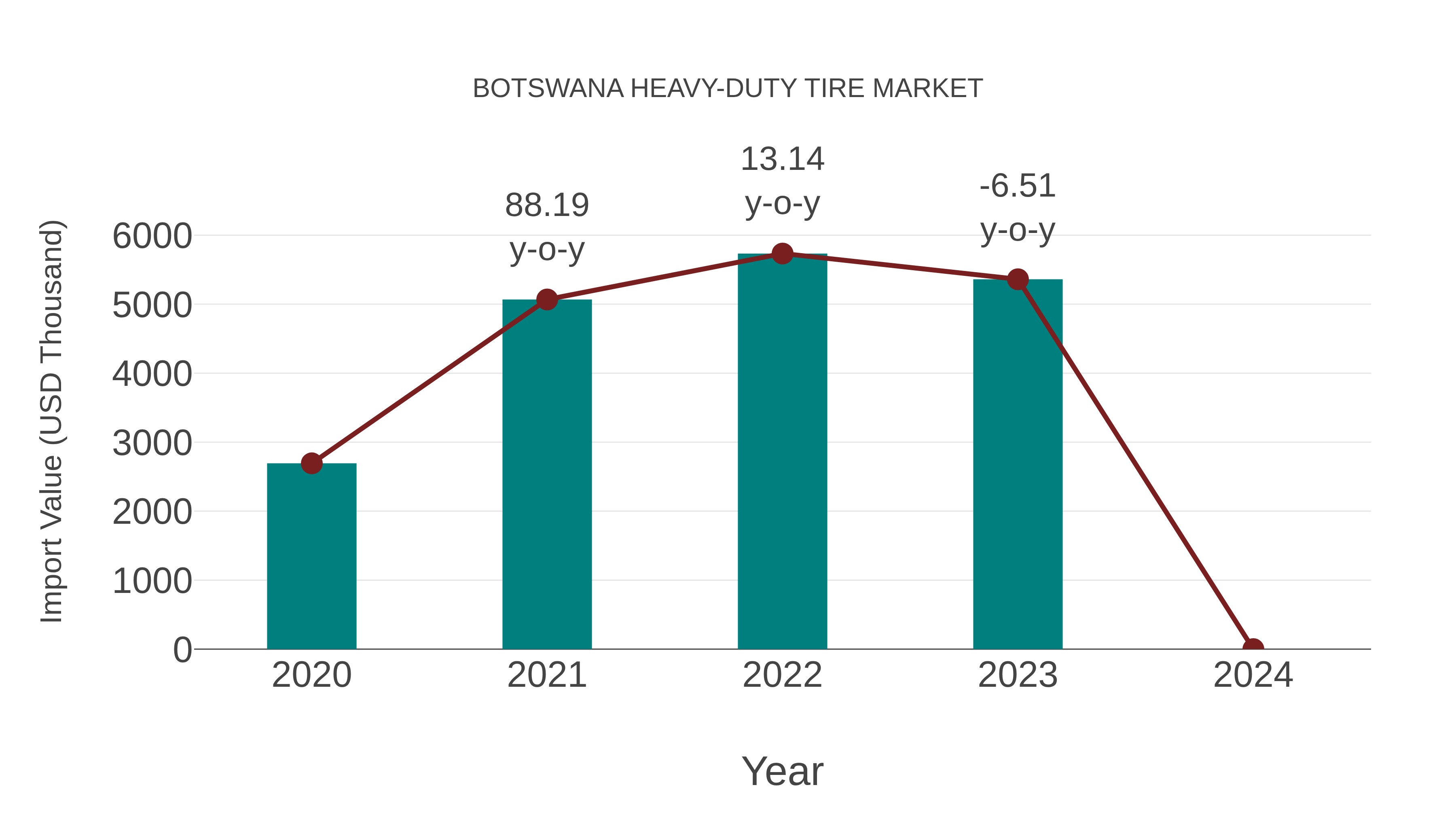  Botswana Heavy-duty Tire Market: Import Trend Analysis