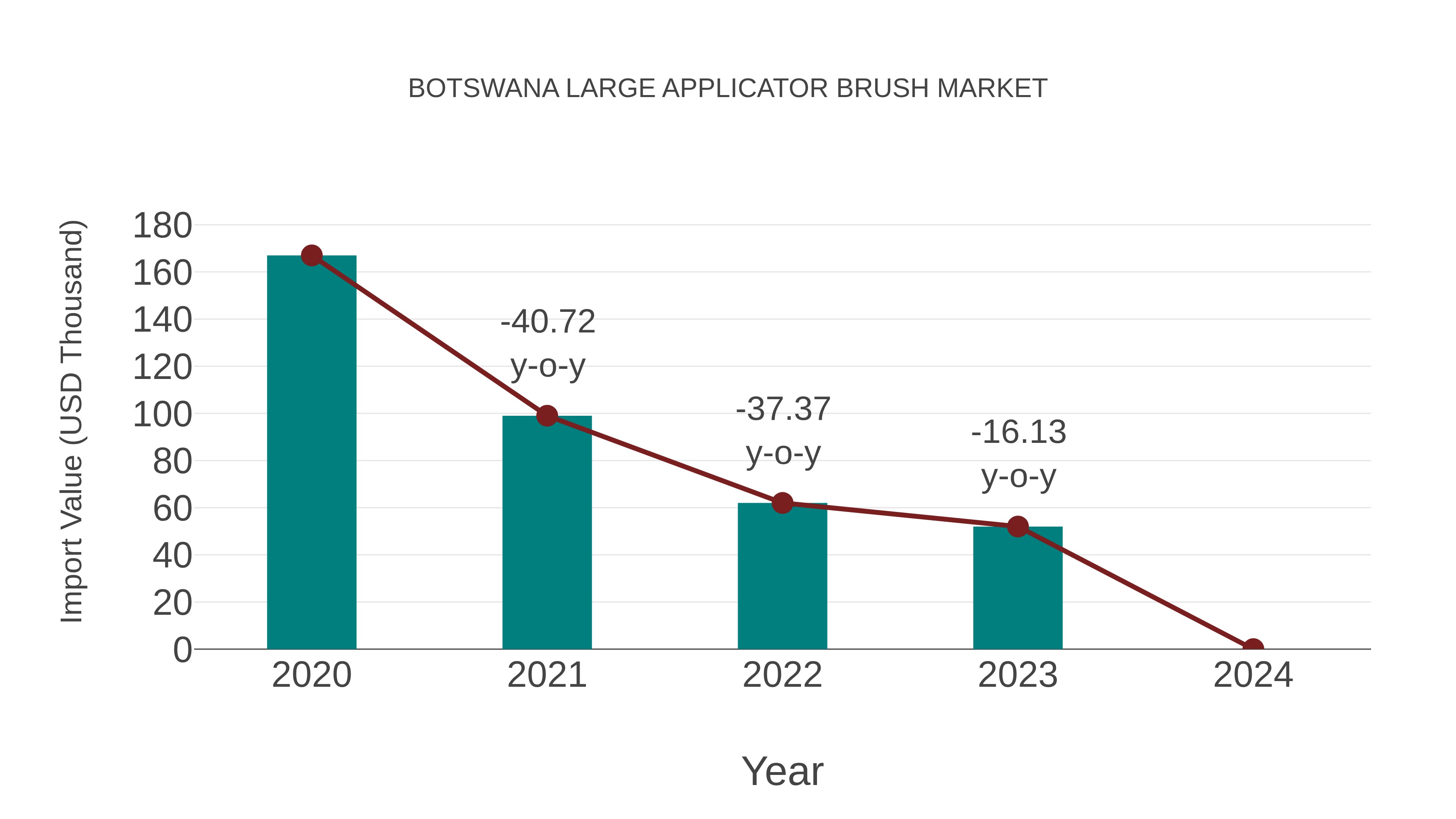  Botswana Large Applicator Brush Market: Import Trend Analysis