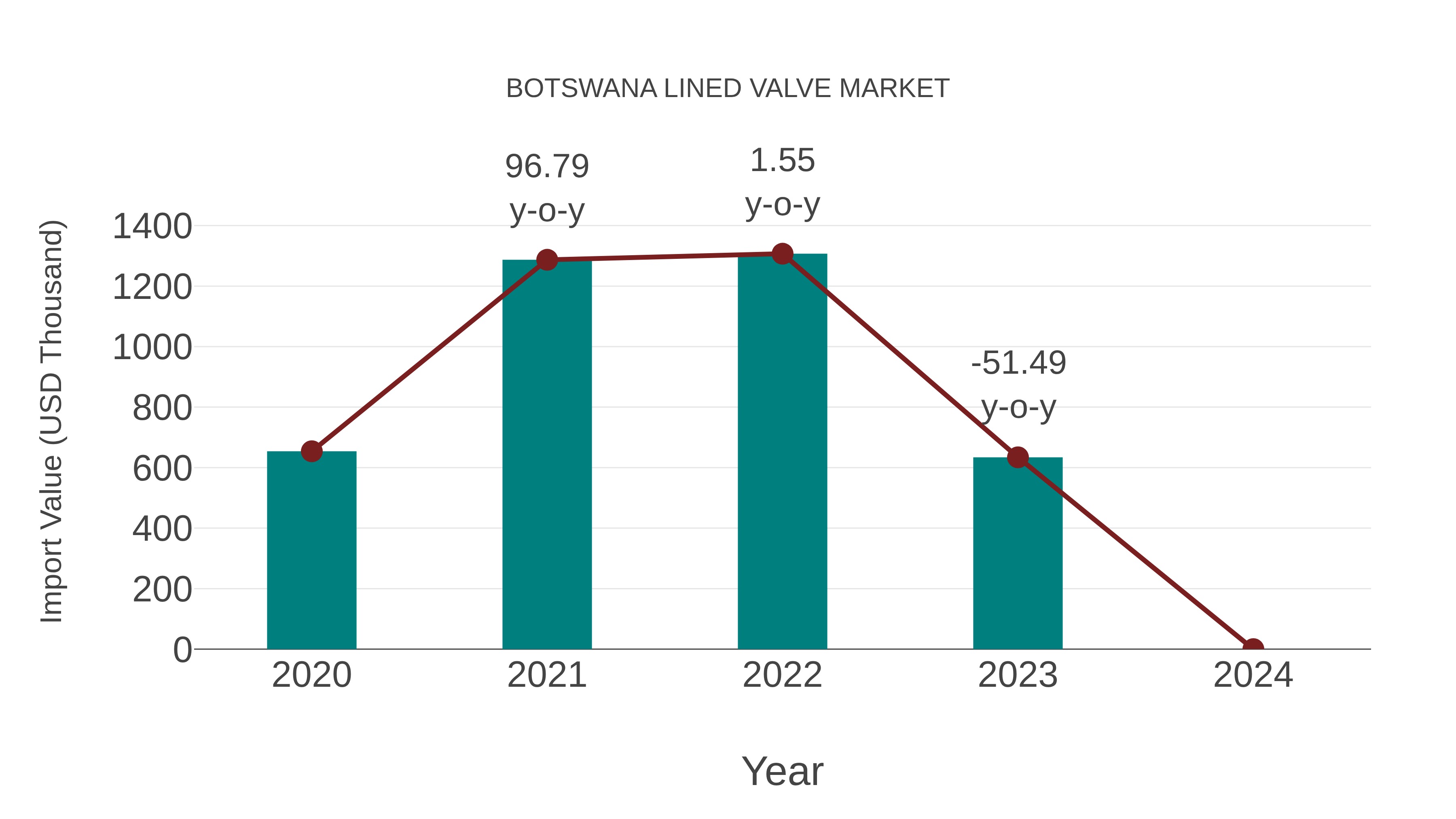  Botswana Lined Valve Market: Import Trend Analysis