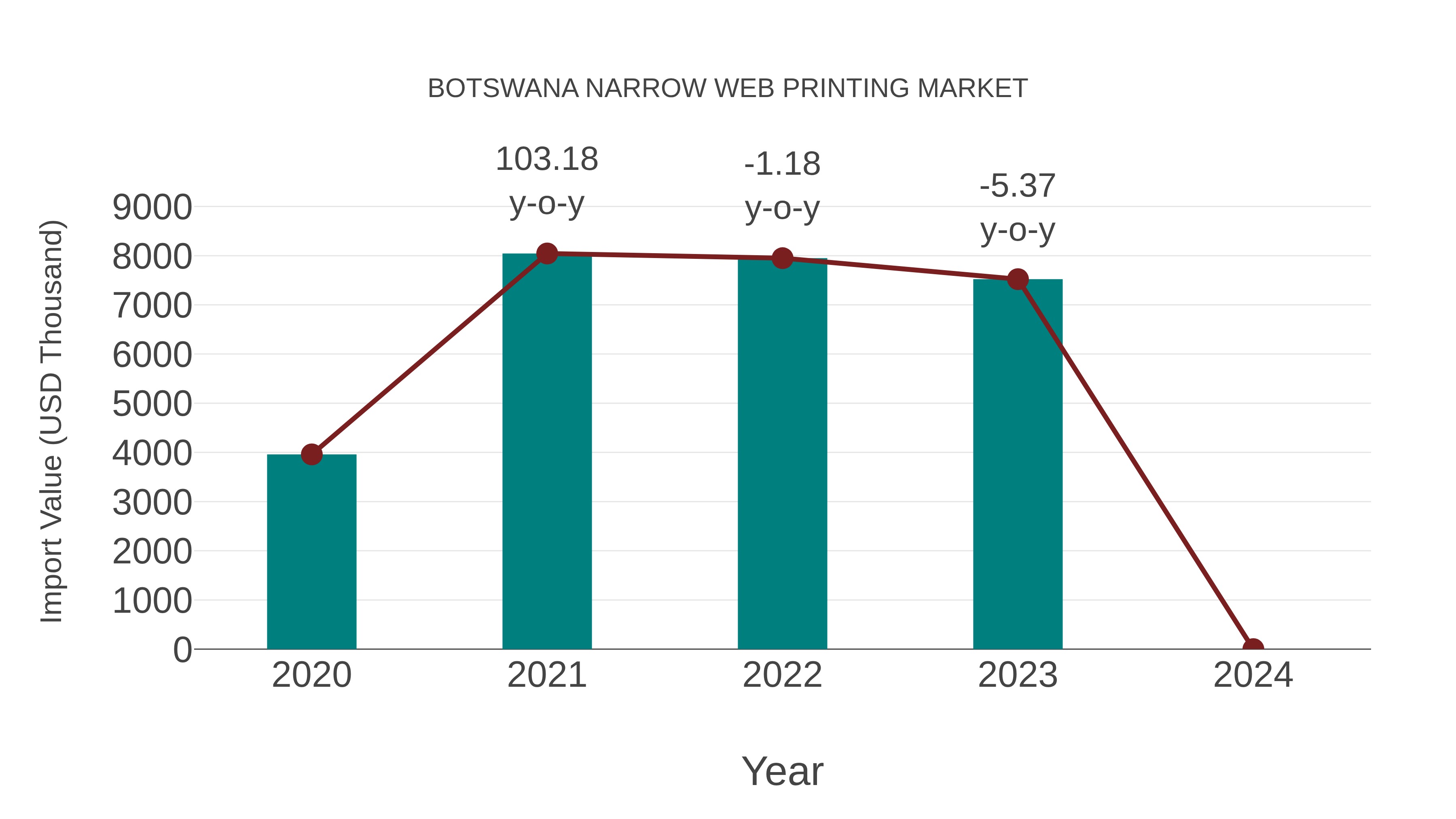 Botswana Narrow Web Printing Market: Import Trend Analysis