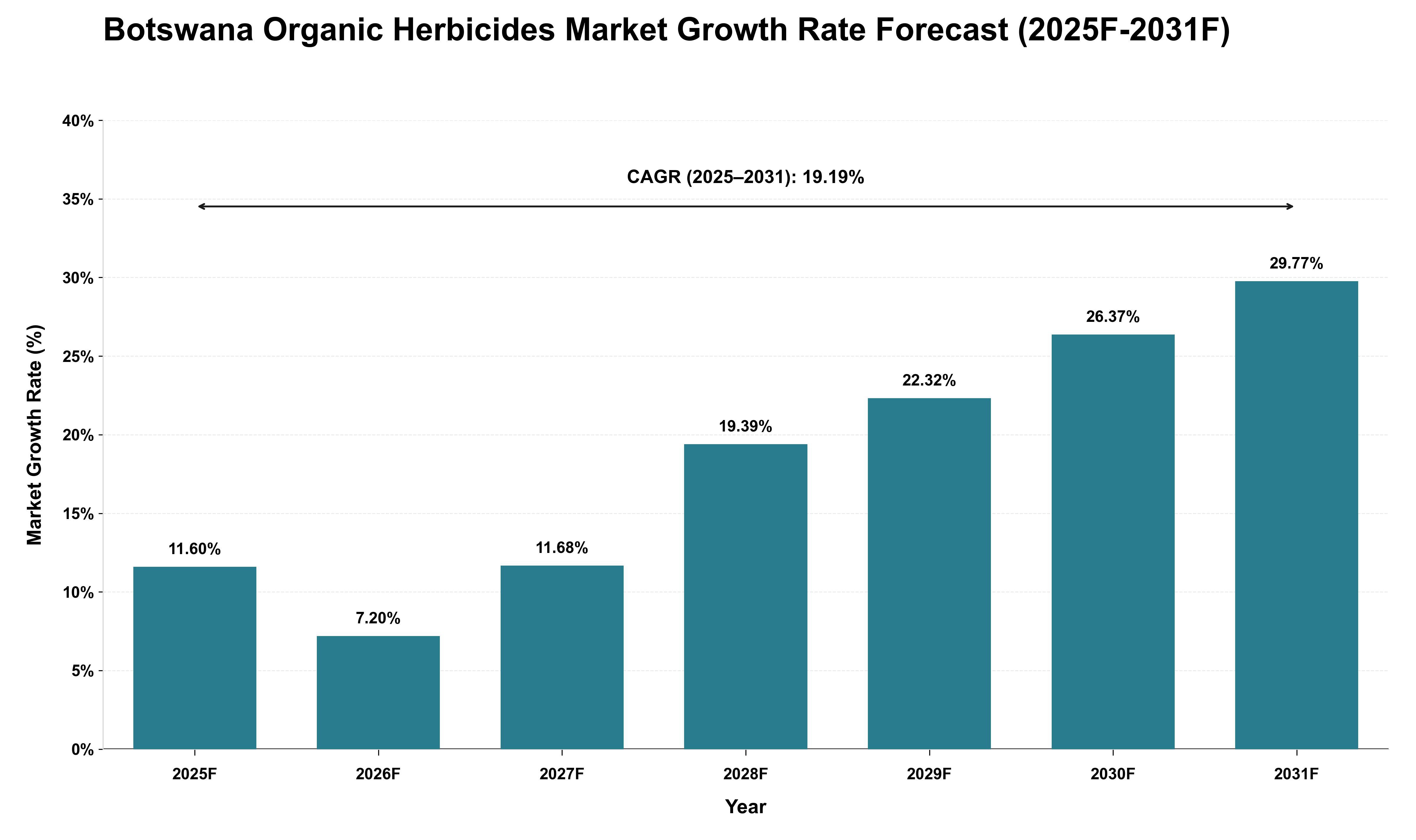 Botswana Organic Herbicides Market Growth Rate Analysis (2025 - 2031)