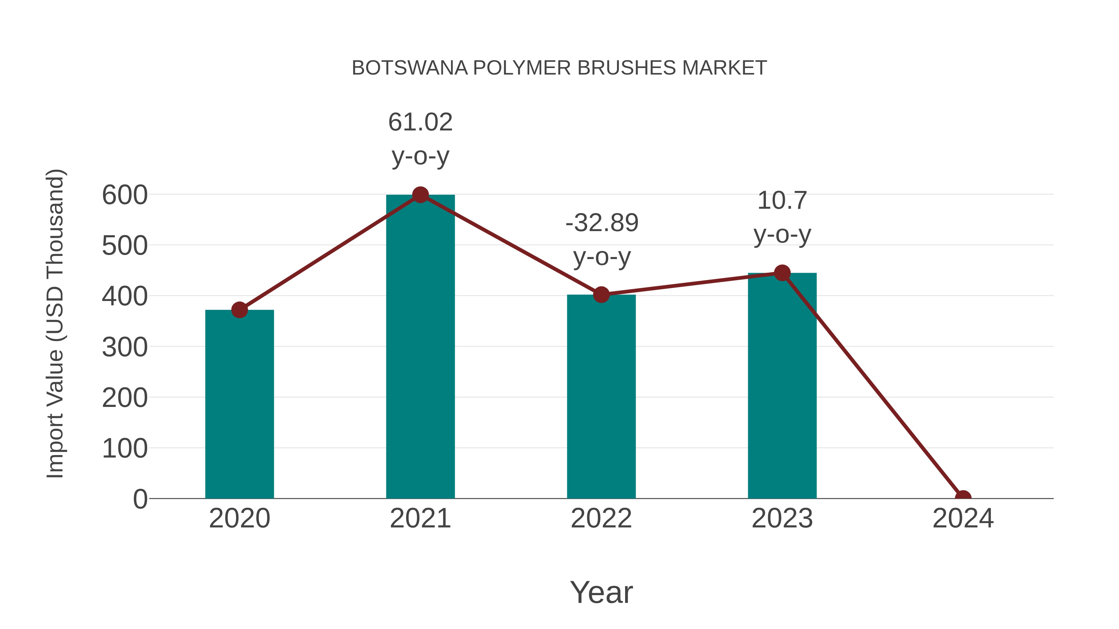Botswana Polymer Brushes Market: Import Trend Analysis