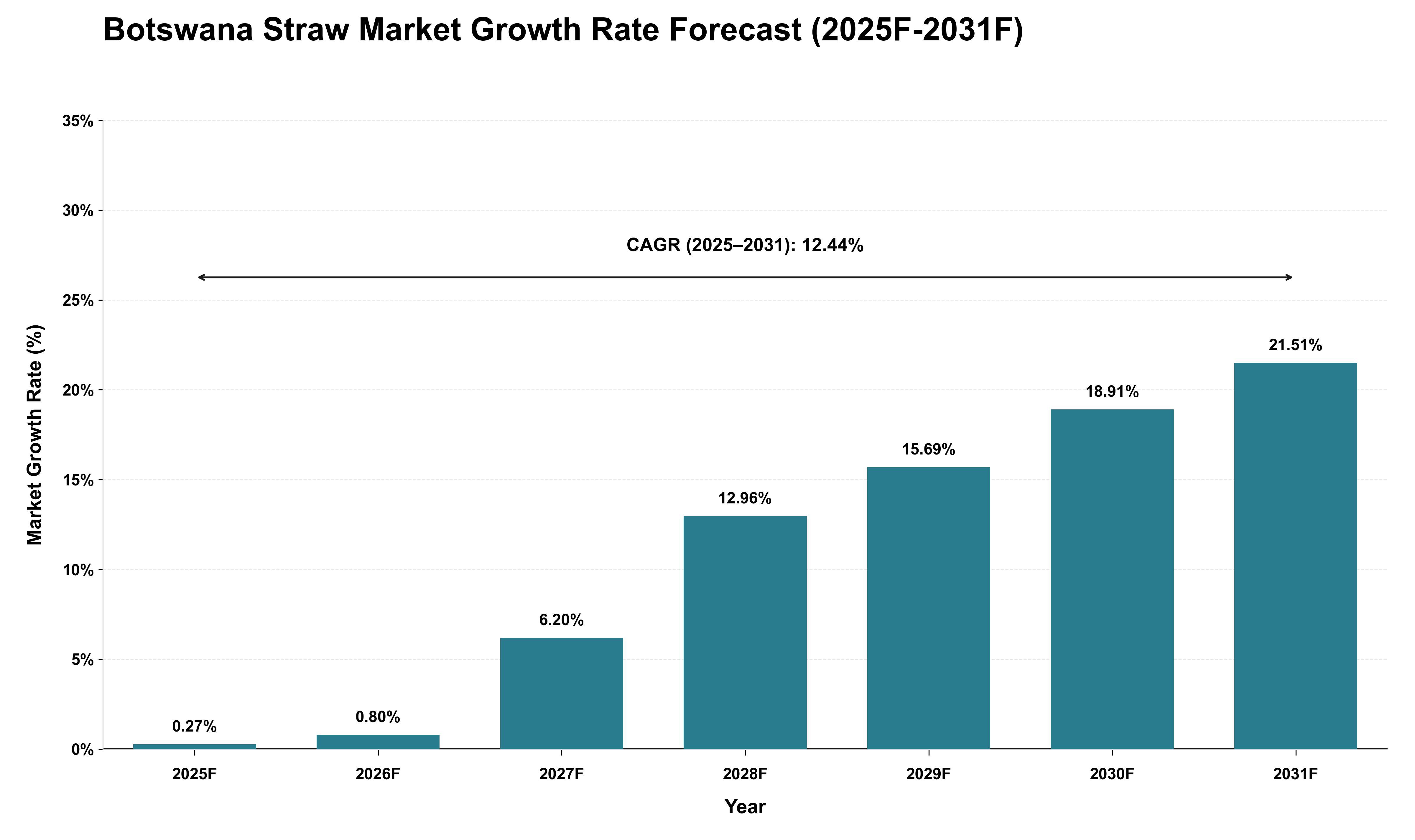Botswana Straw Market Growth Rate Analysis (2025 - 2031)
