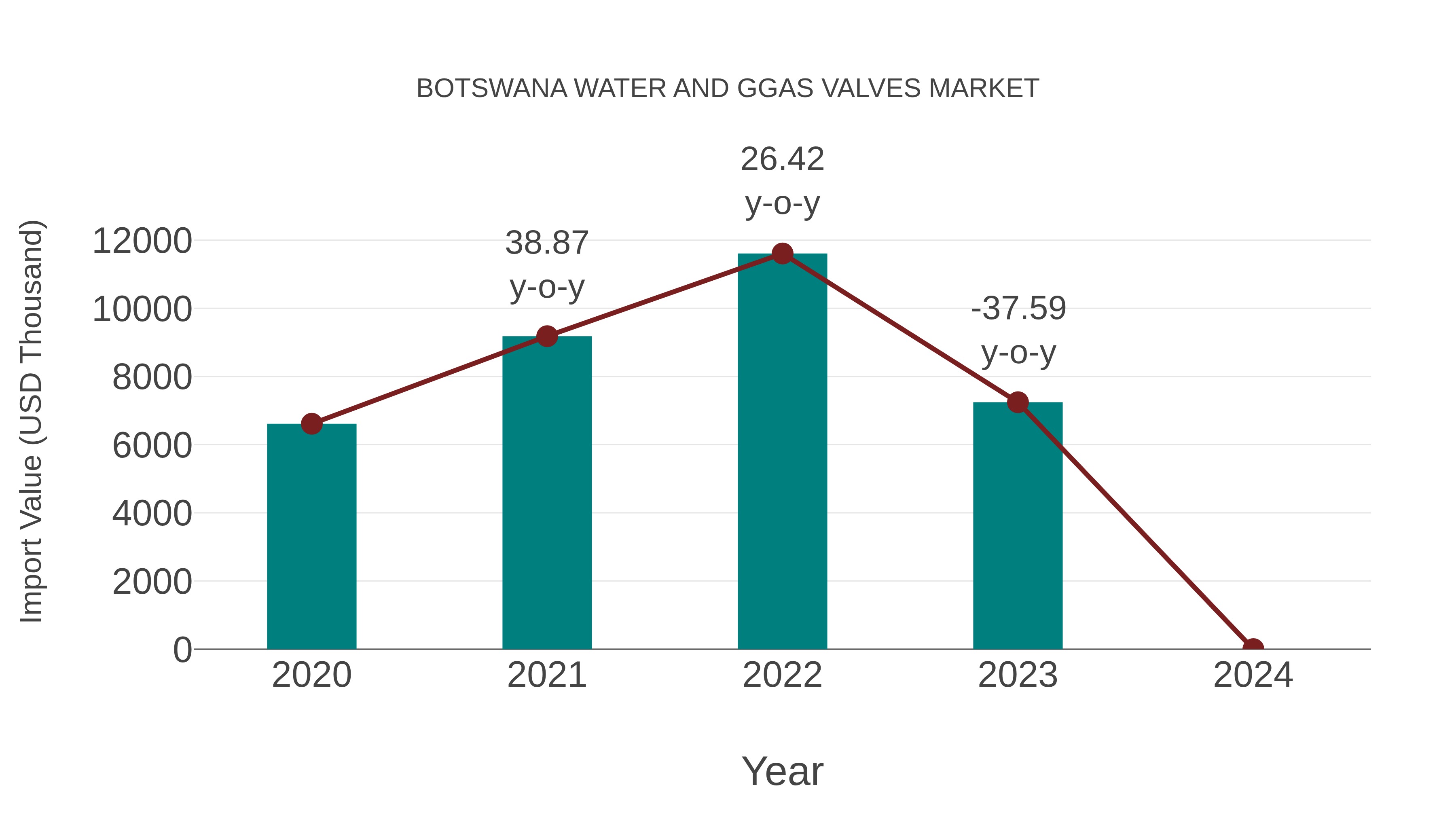  Botswana Water and Ggas Valves Market: Import Trend Analysis