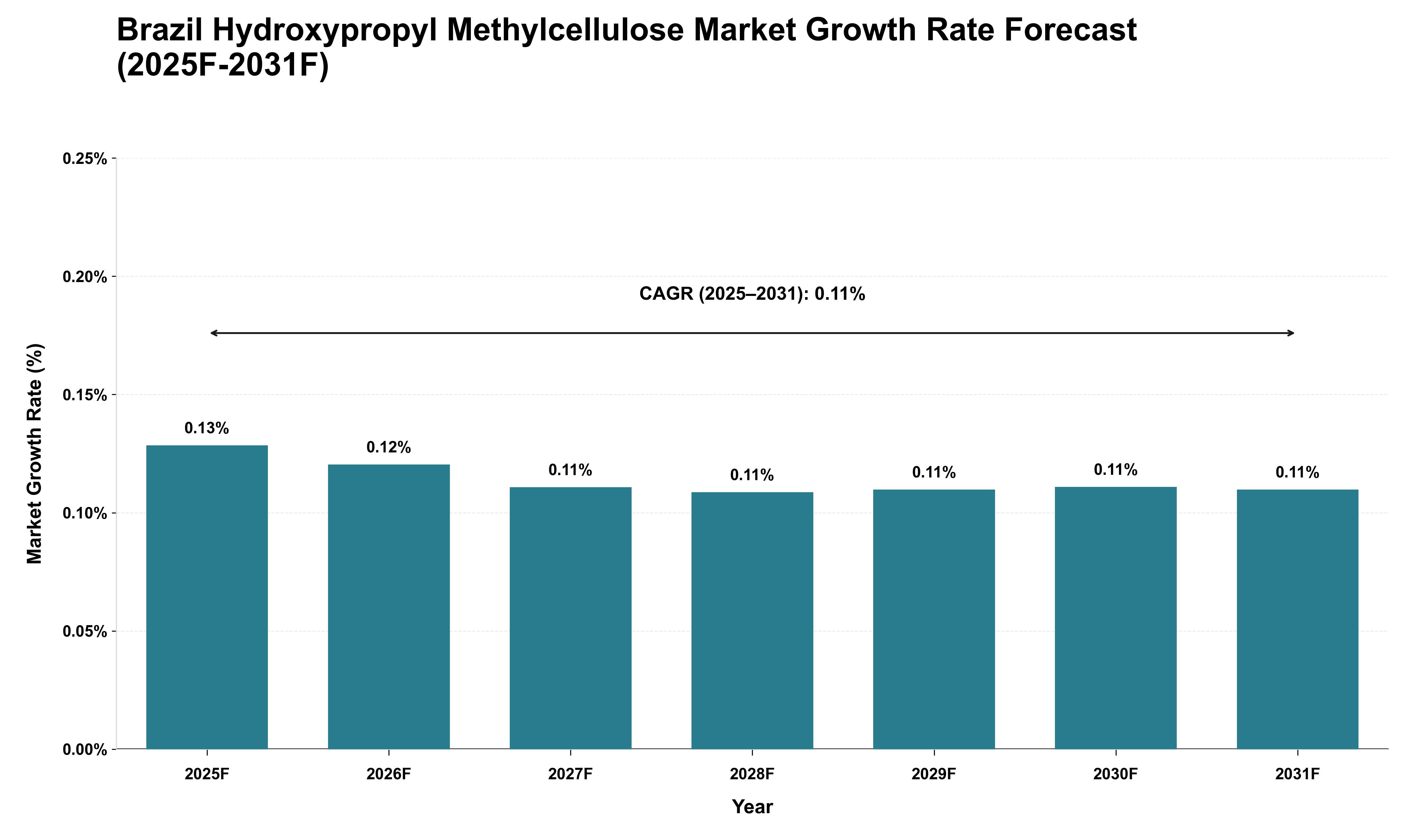 Brazil Hydroxypropyl Methylcellulose Market Growth Rate Analysis (2025 - 2031)