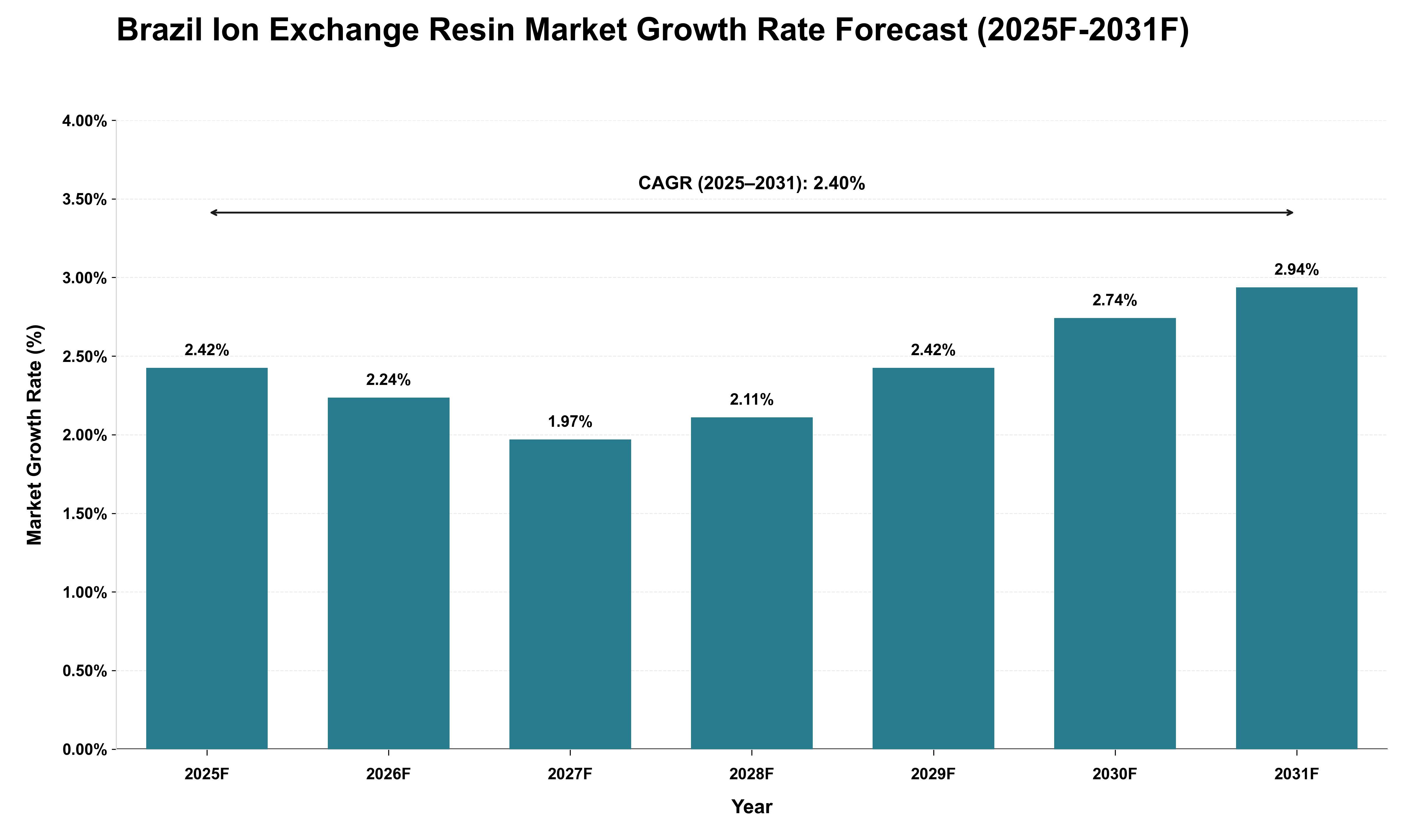 Brazil Ion Exchange Resin Market Growth Rate Analysis (2025 - 2031)