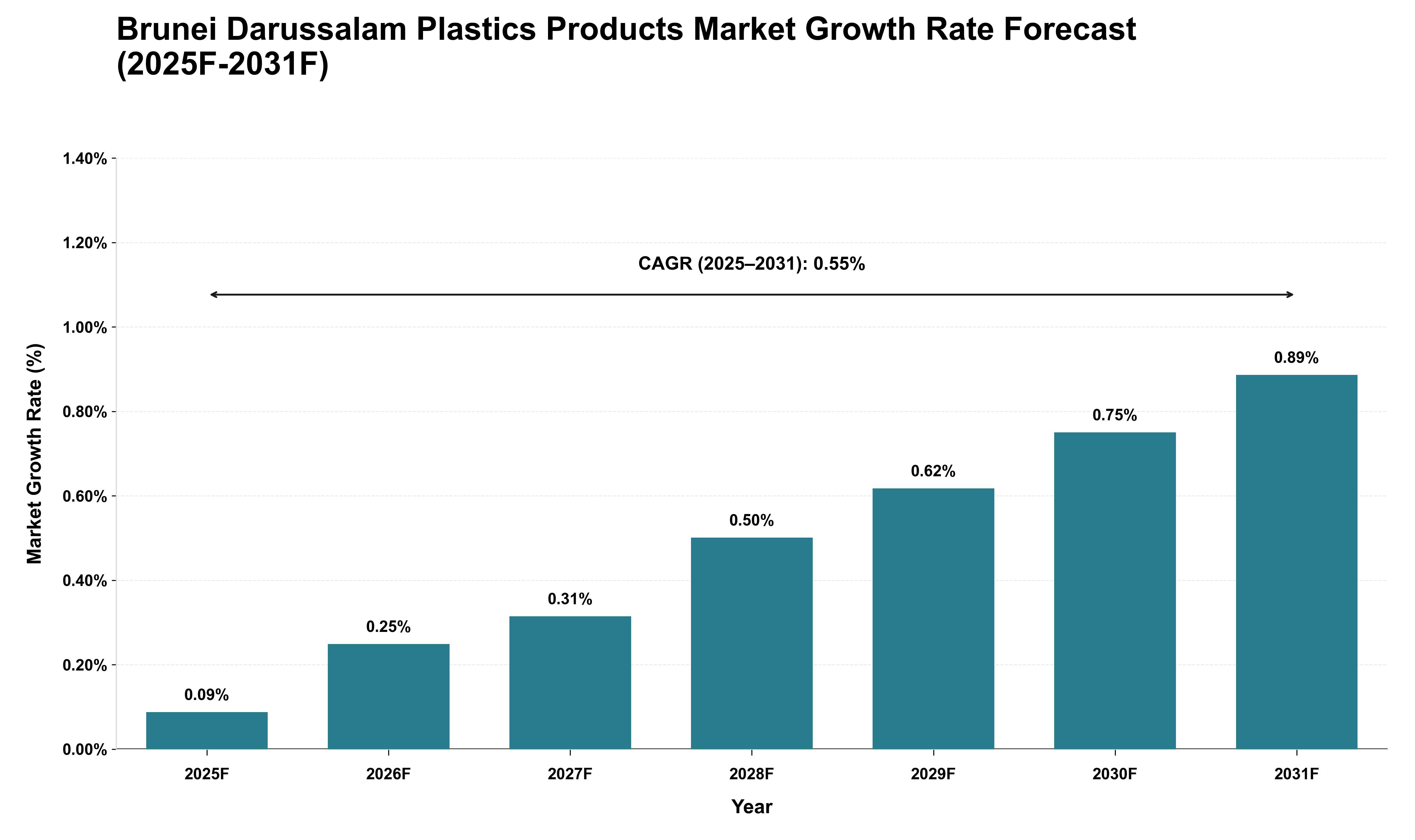 Brunei Darussalam Plastics Products Market Growth Rate Analysis (2025 - 2031)