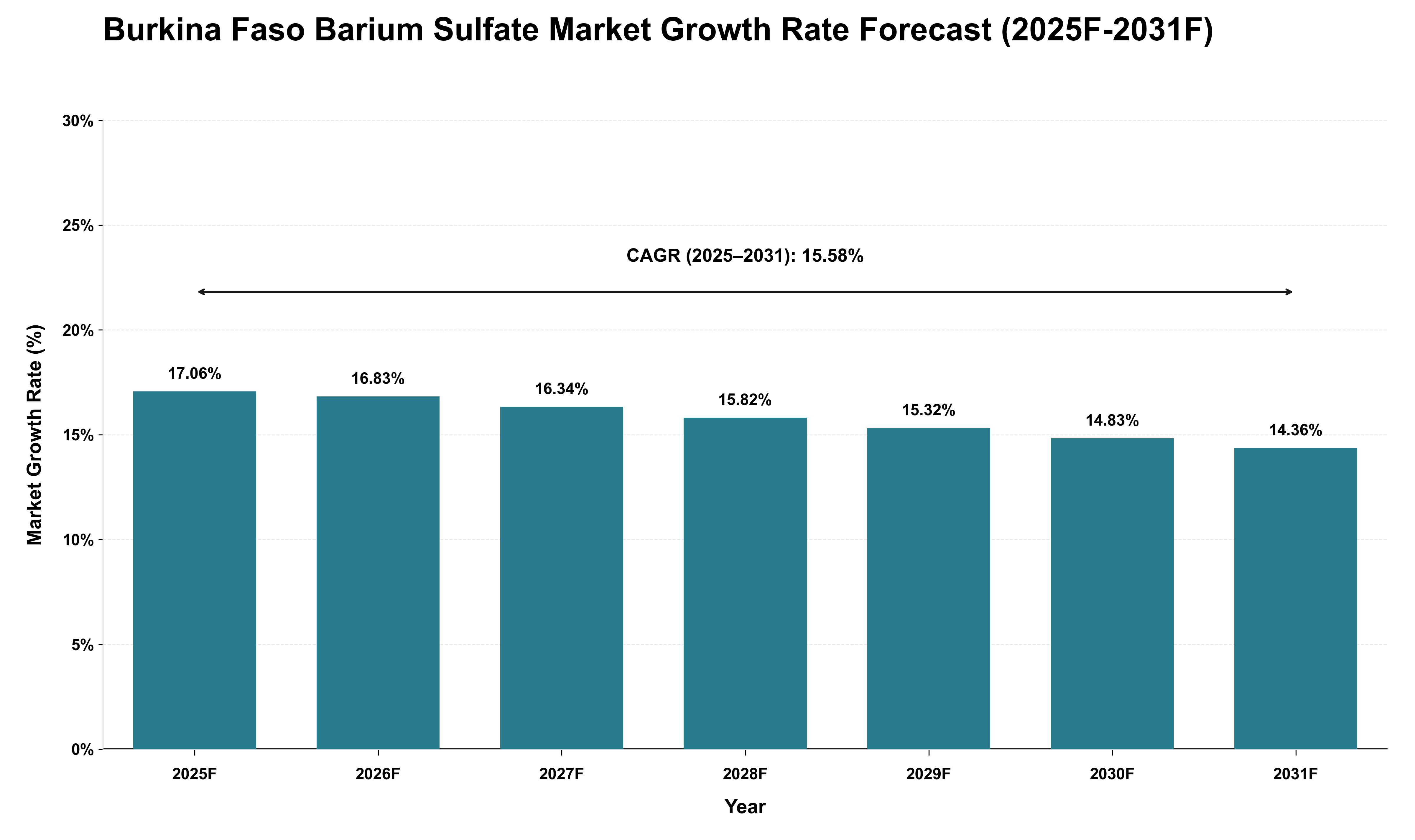 Burkina Faso Barium Sulfate Market Growth Rate Analysis (2025 - 2031)