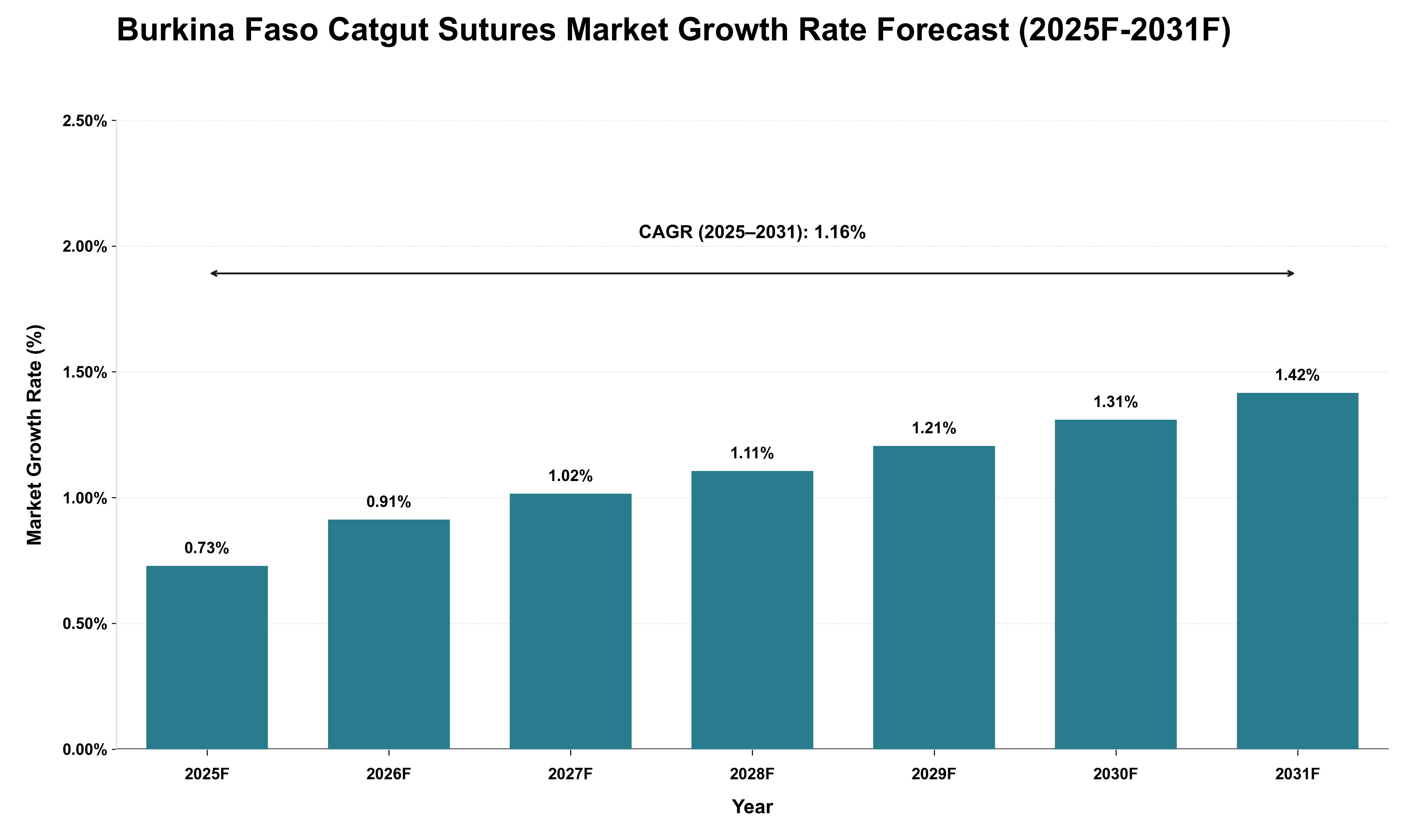 Burkina Faso Catgut Sutures Market Growth Rate Analysis (2025 - 2031)