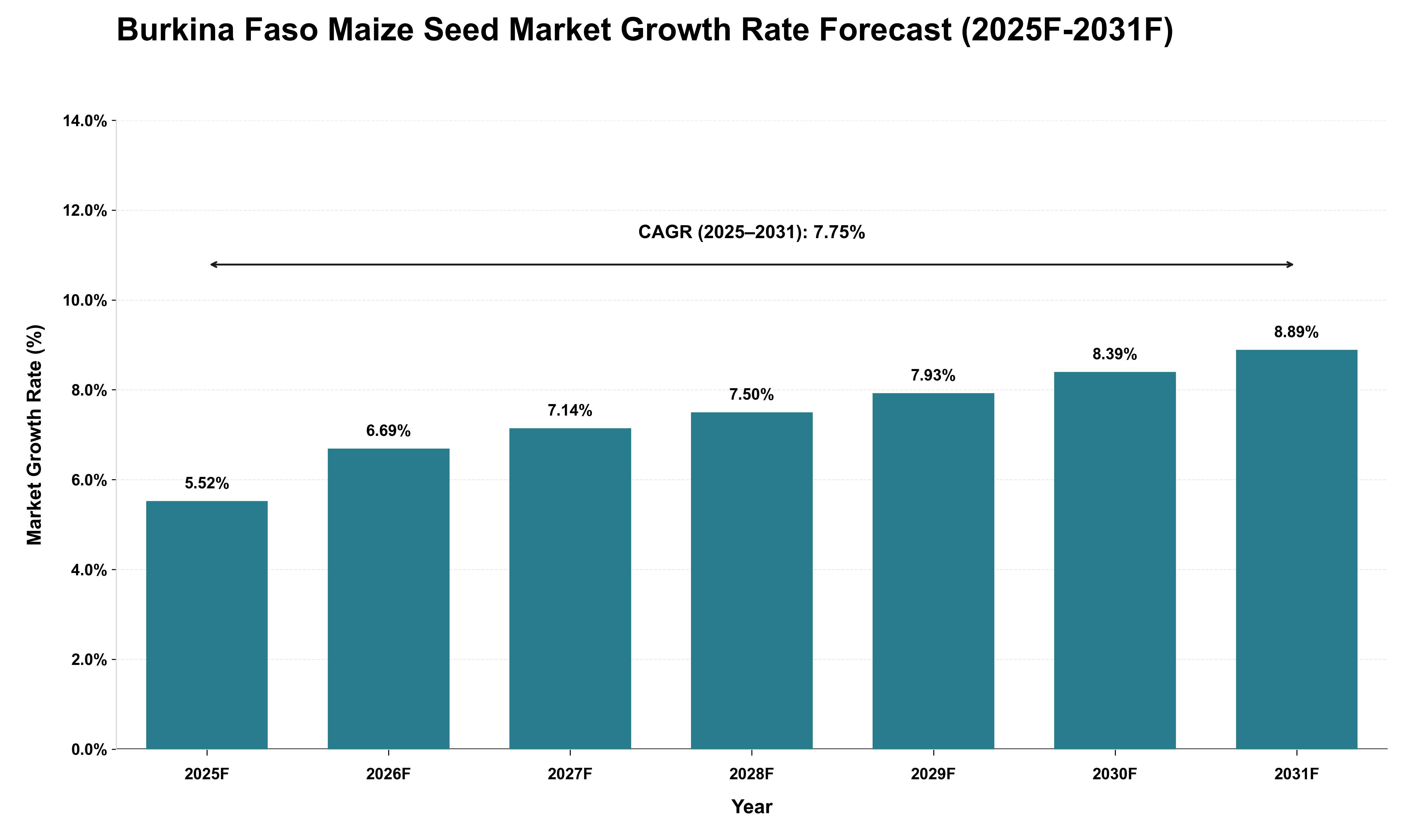 Burkina Faso Maize Seed Market Growth Rate Analysis (2025 - 2031)