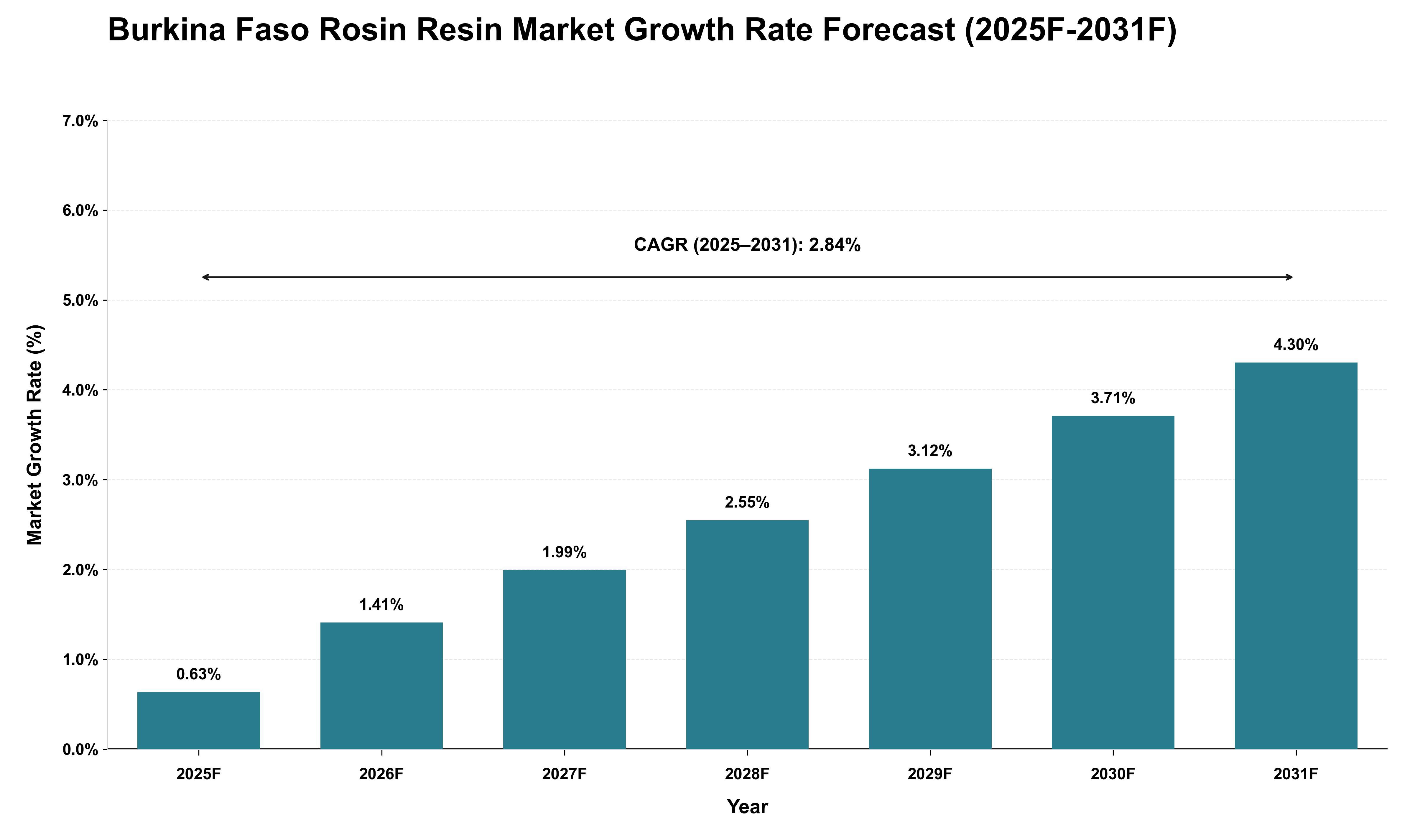 Burkina Faso Rosin Resin Market Growth Rate Analysis (2025 - 2031)