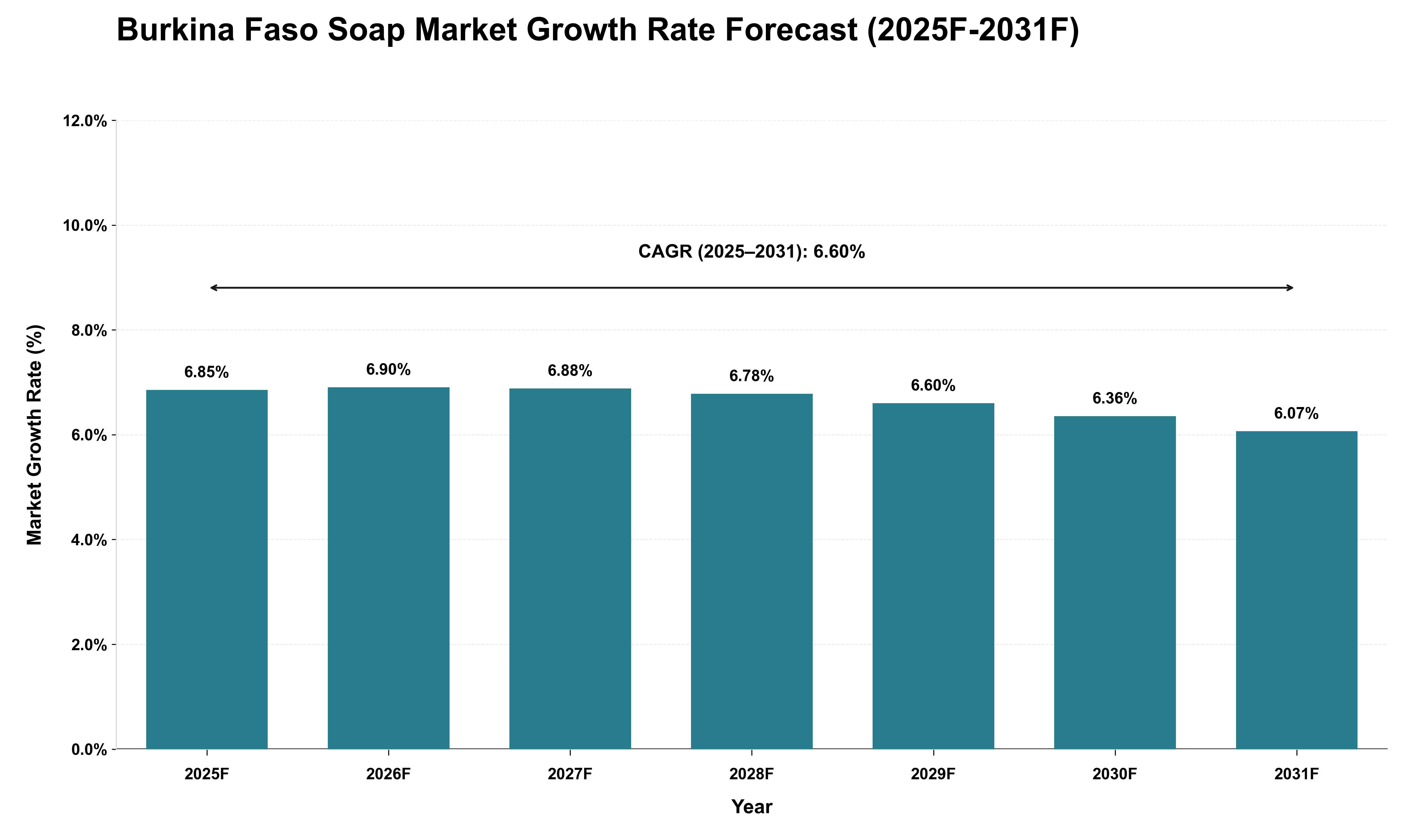 Burkina Faso Soap Market Growth Rate Analysis (2025 - 2031)