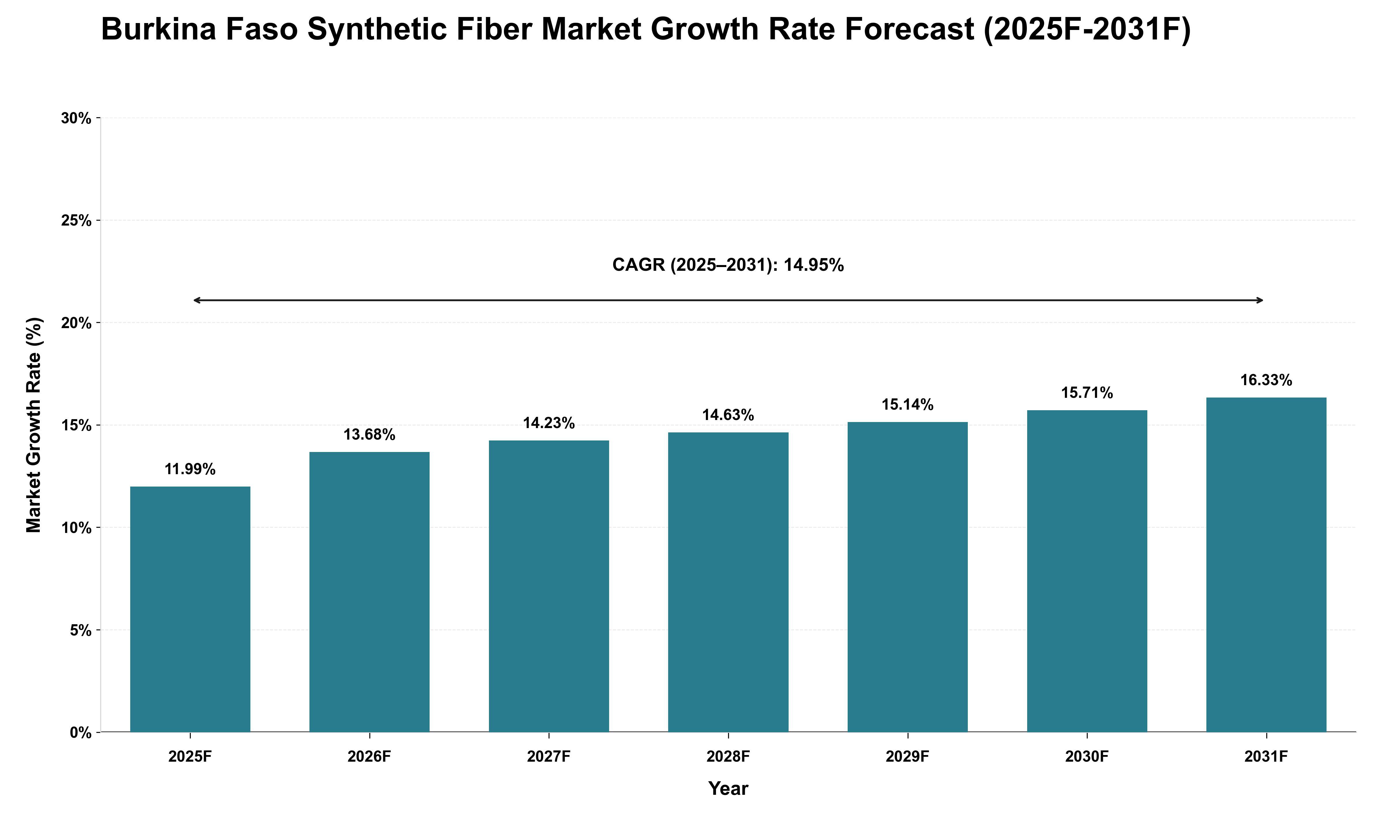 Burkina Faso Synthetic Fiber Market Growth Rate Analysis (2025 - 2031)