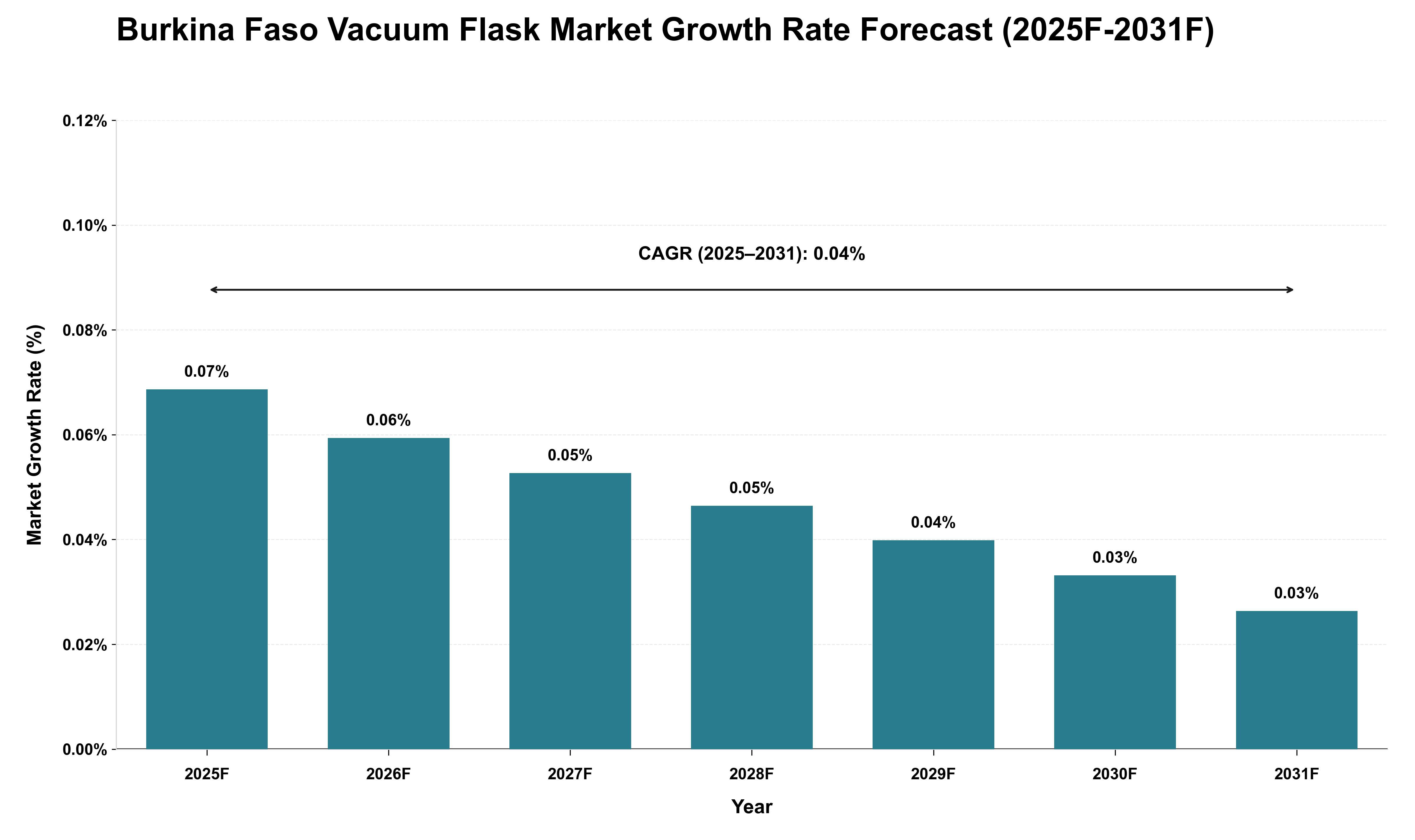 Burkina Faso Vacuum Flask Market Growth Rate Analysis (2025 - 2031)