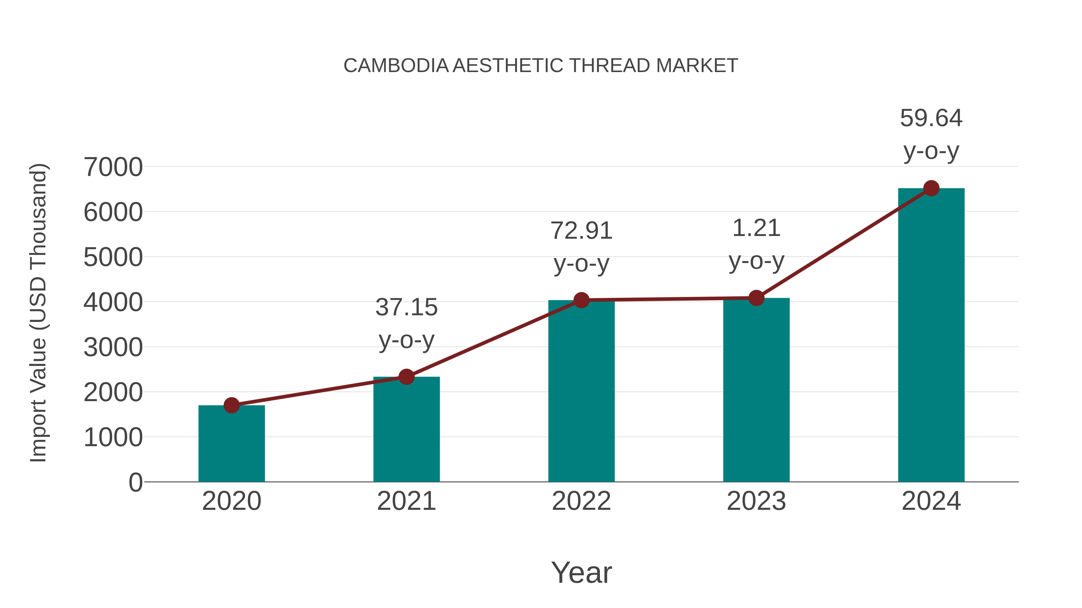  Cambodia Aesthetic Thread Market: Import Trend Analysis