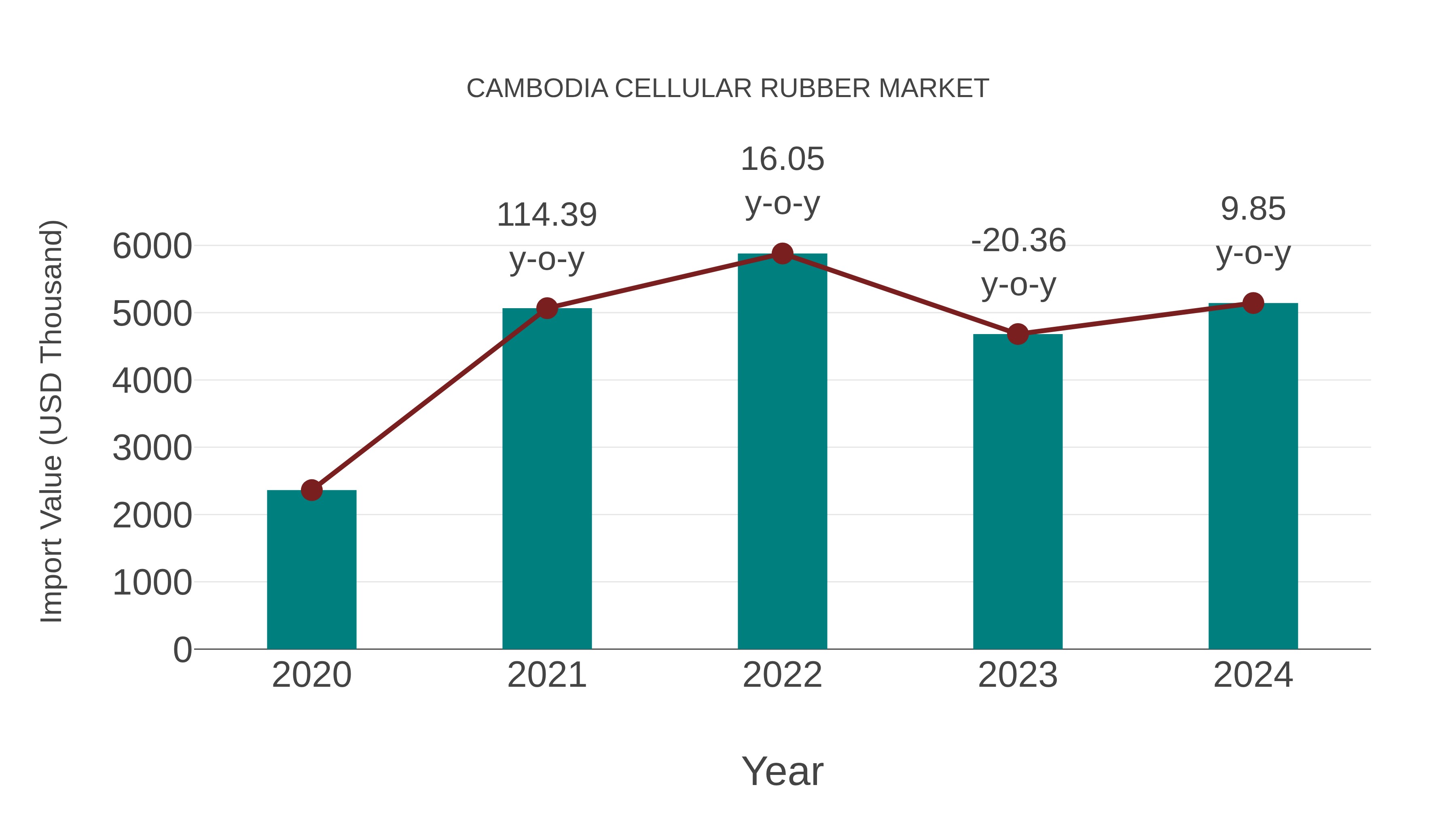 Cambodia Cellular Rubber Market: Import Trend Analysis