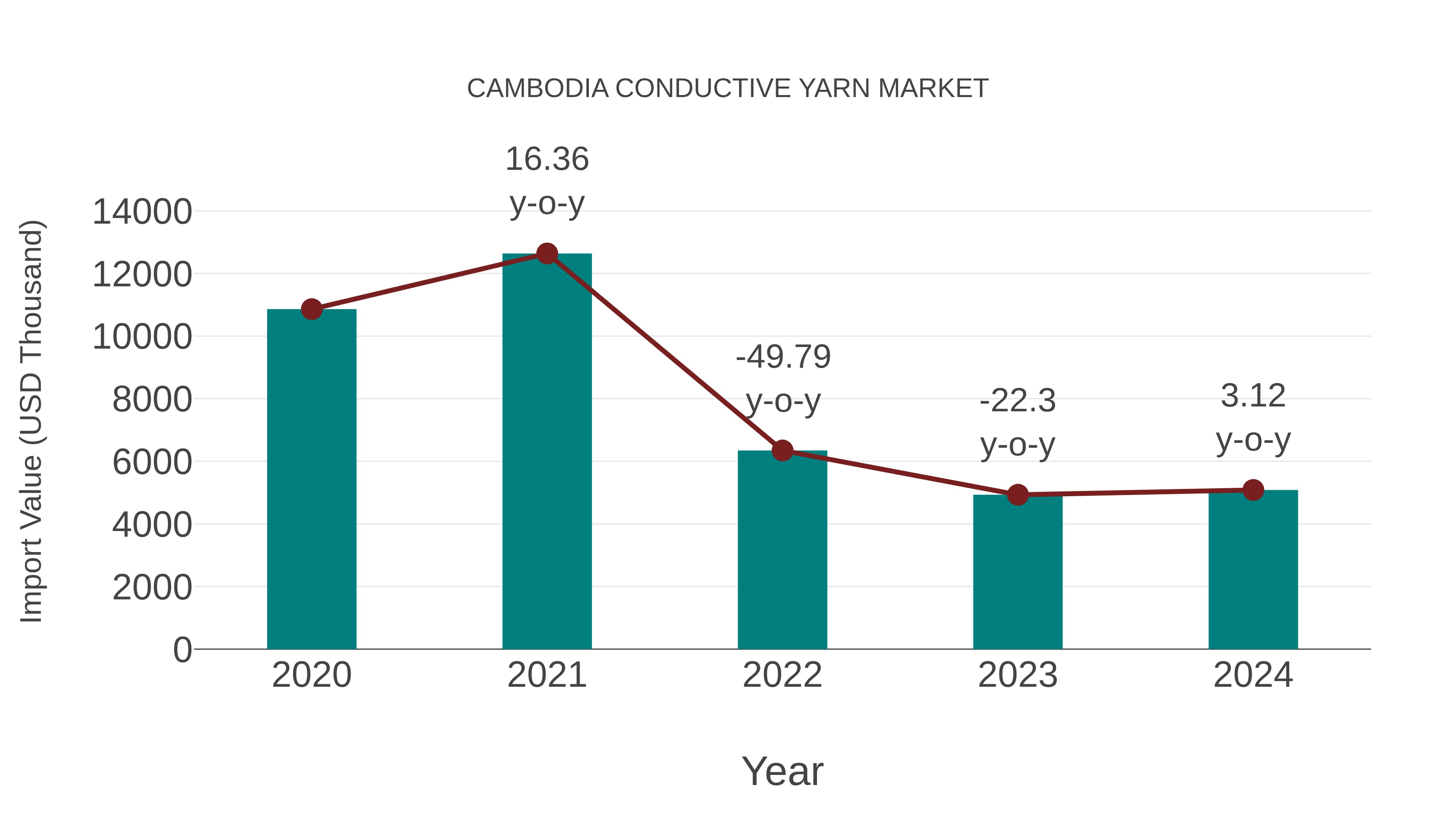  Cambodia Conductive Yarn Market: Import Trend Analysis