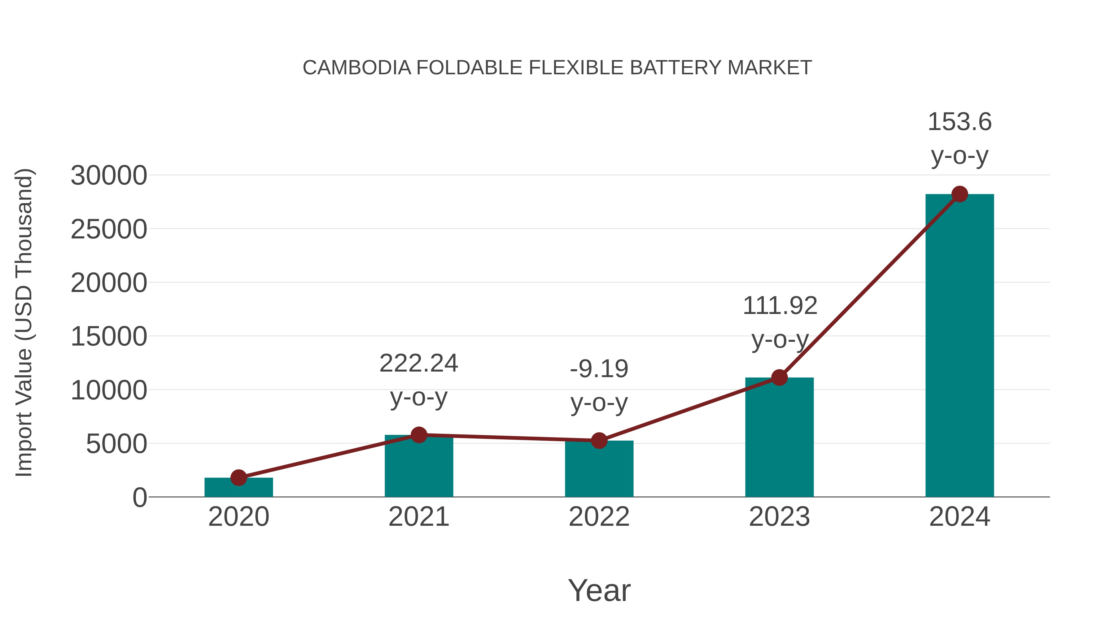  Cambodia Foldable Flexible Battery Market: Import Trend Analysis