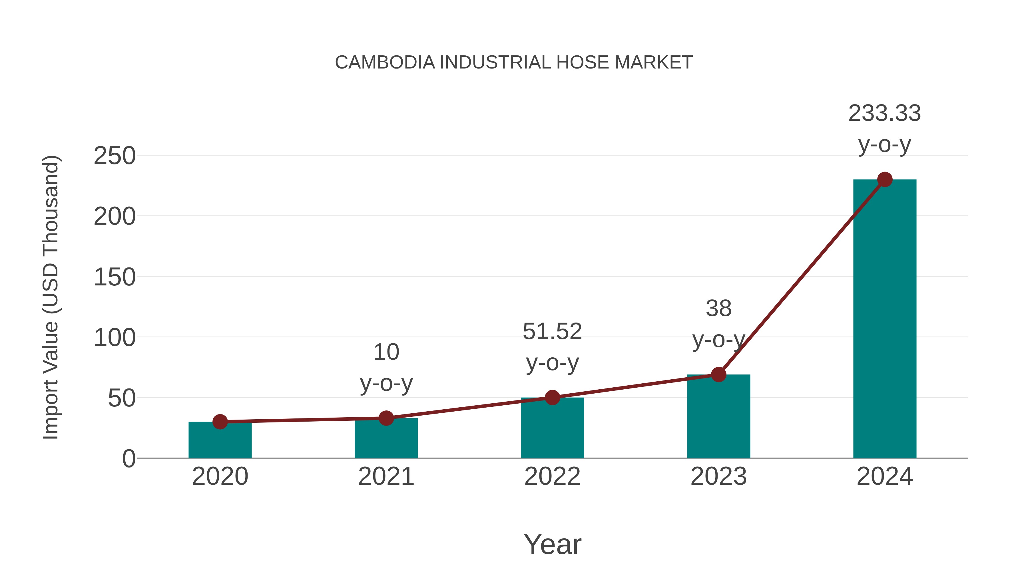  Cambodia Industrial Hose Market: Import Trend Analysis